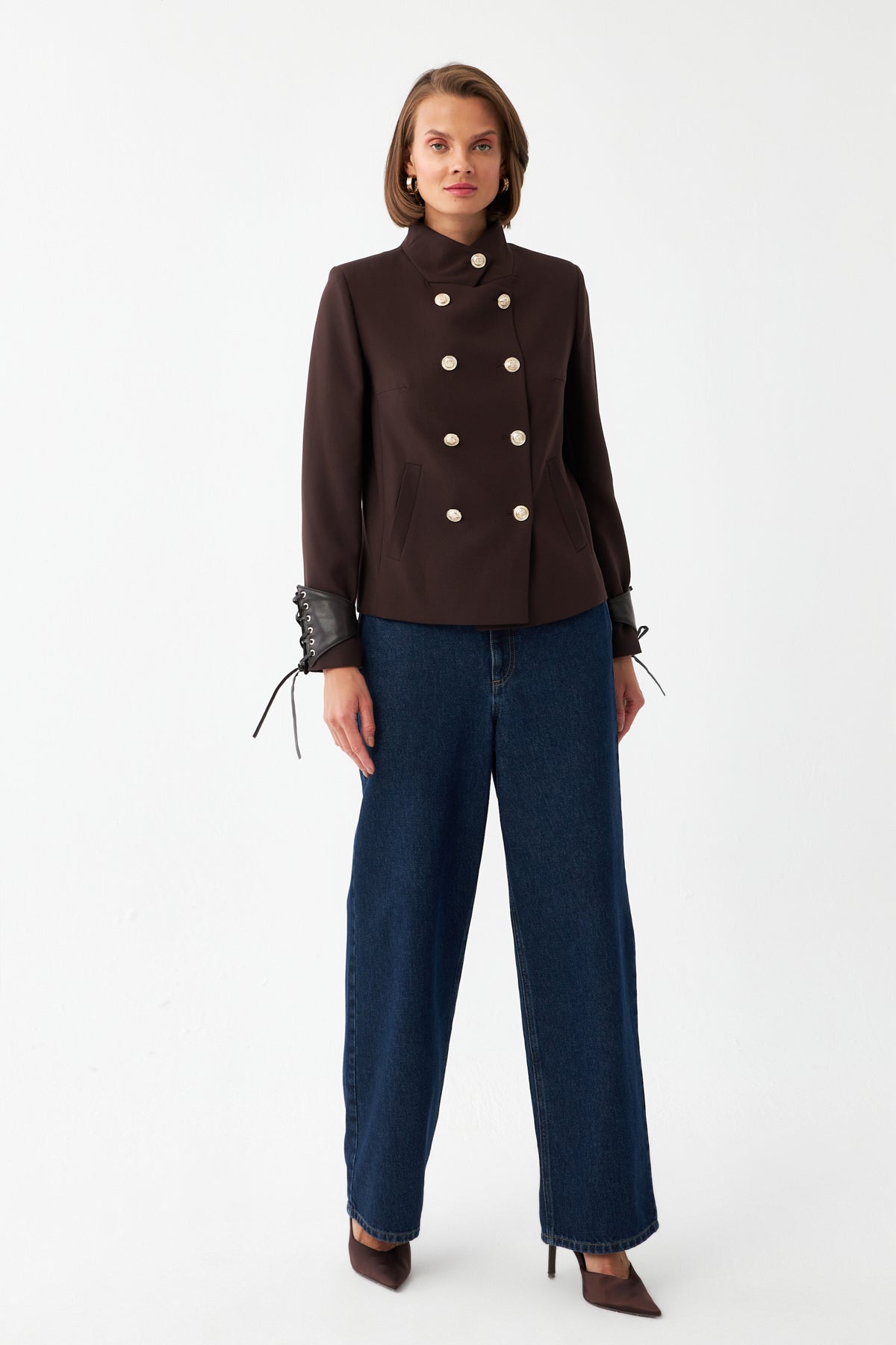 Çift Sıra Düğmeli Ceket