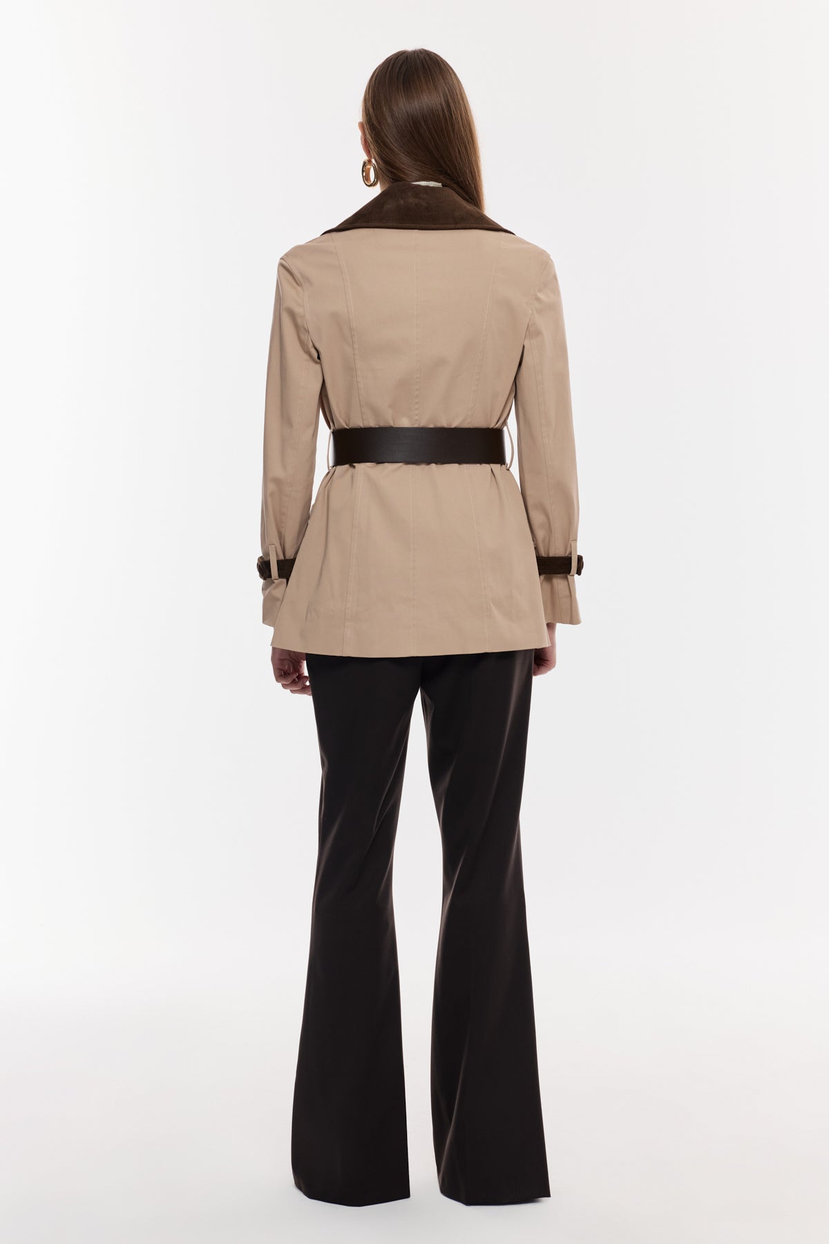 Kuşaklı Klasik Trenç Ceket