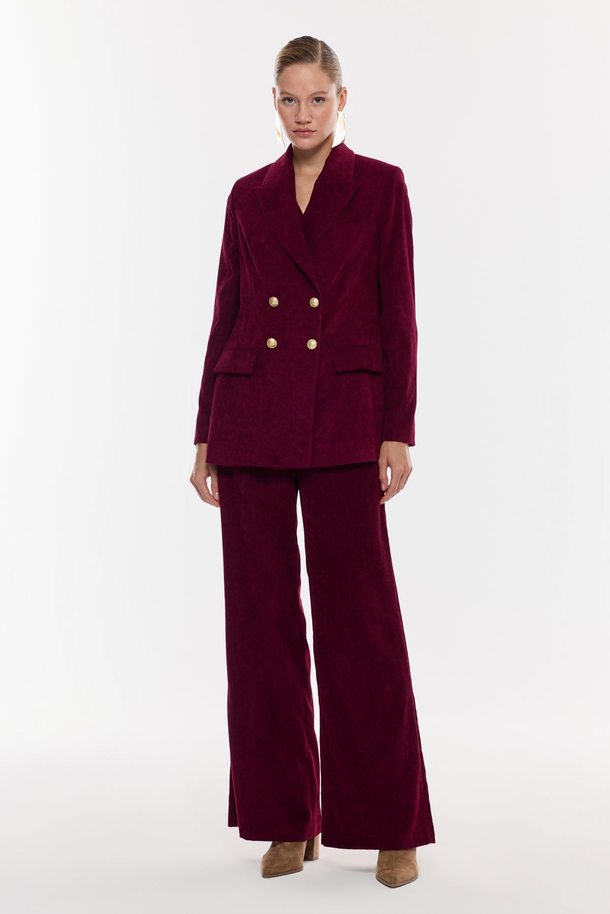 Çift Düğmeli Blazer Ceket