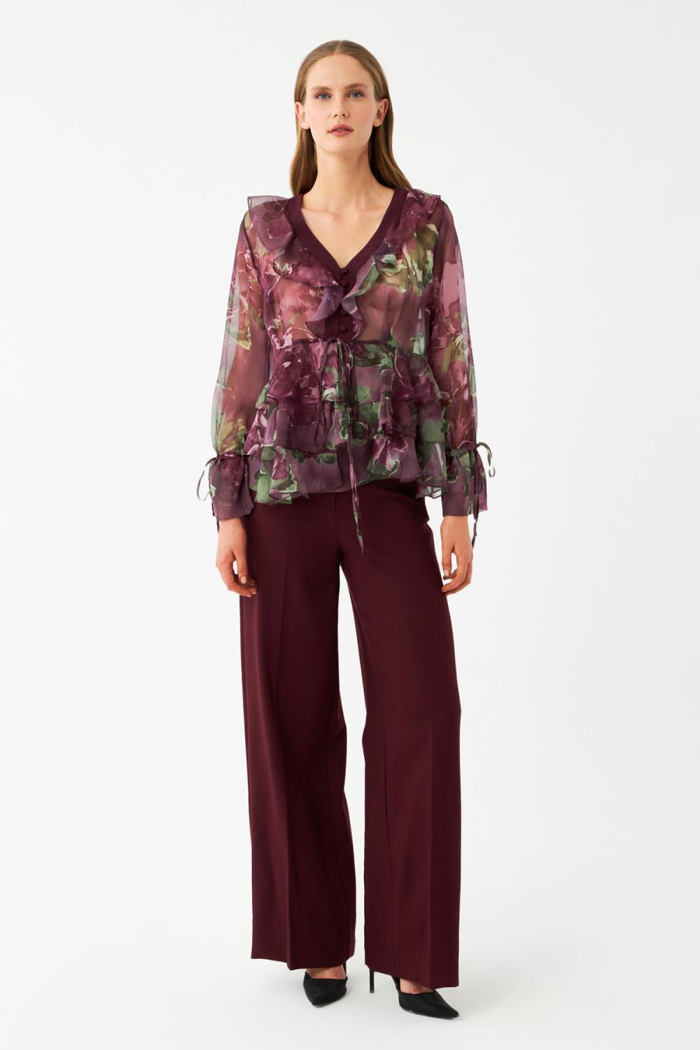 Kat Kat Volanlı Bluz