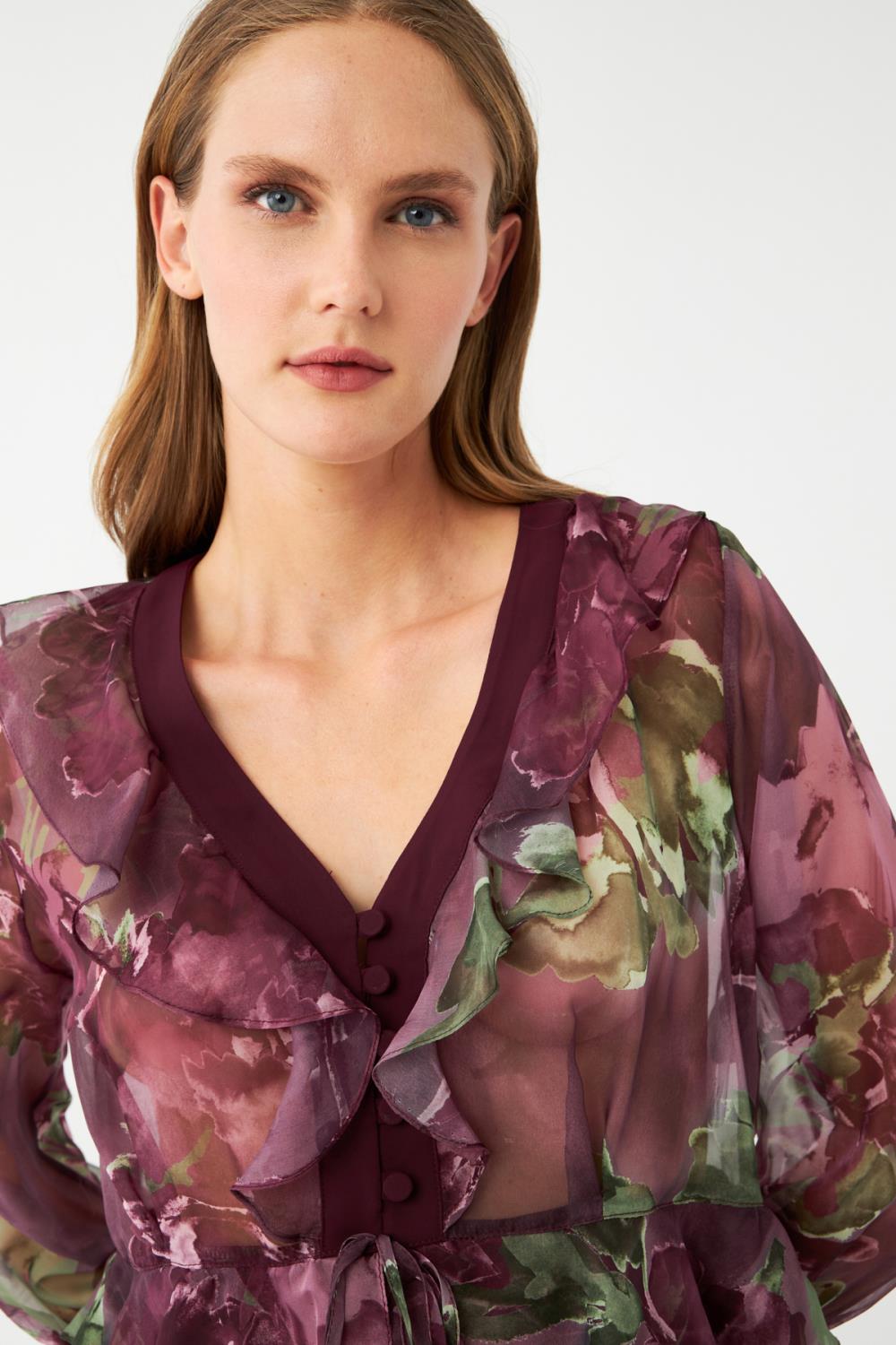 Kat Kat Volanlı Bluz