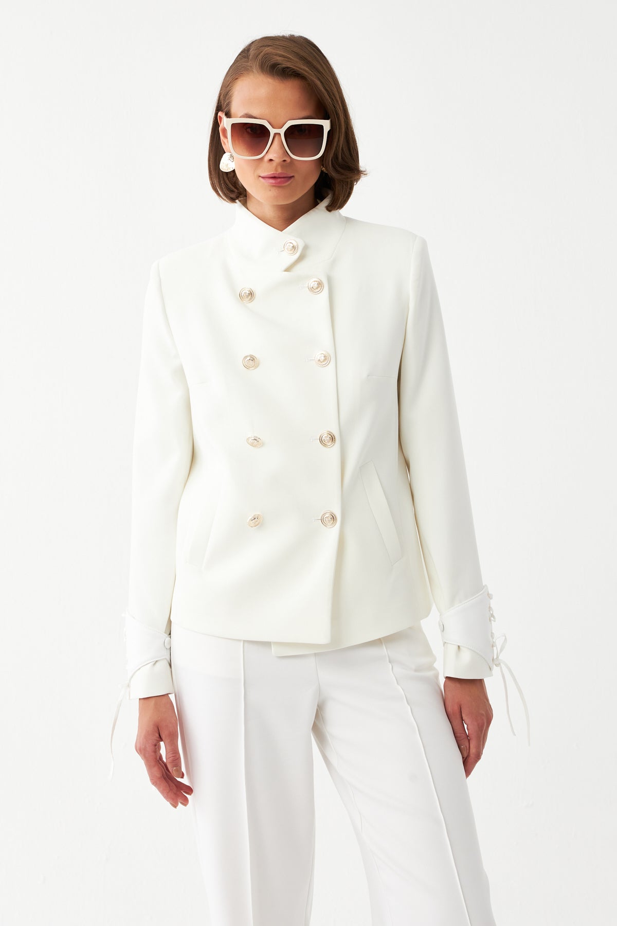 Çift Sıra Düğmeli Ceket