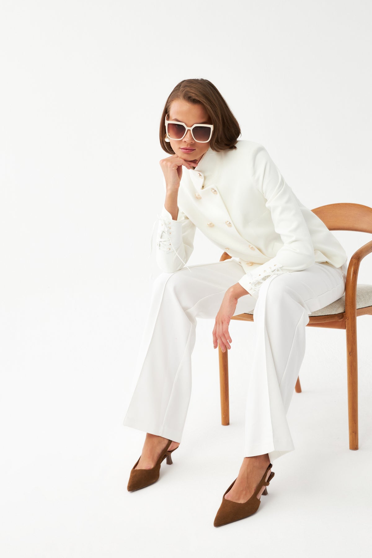 Çift Sıra Düğmeli Ceket