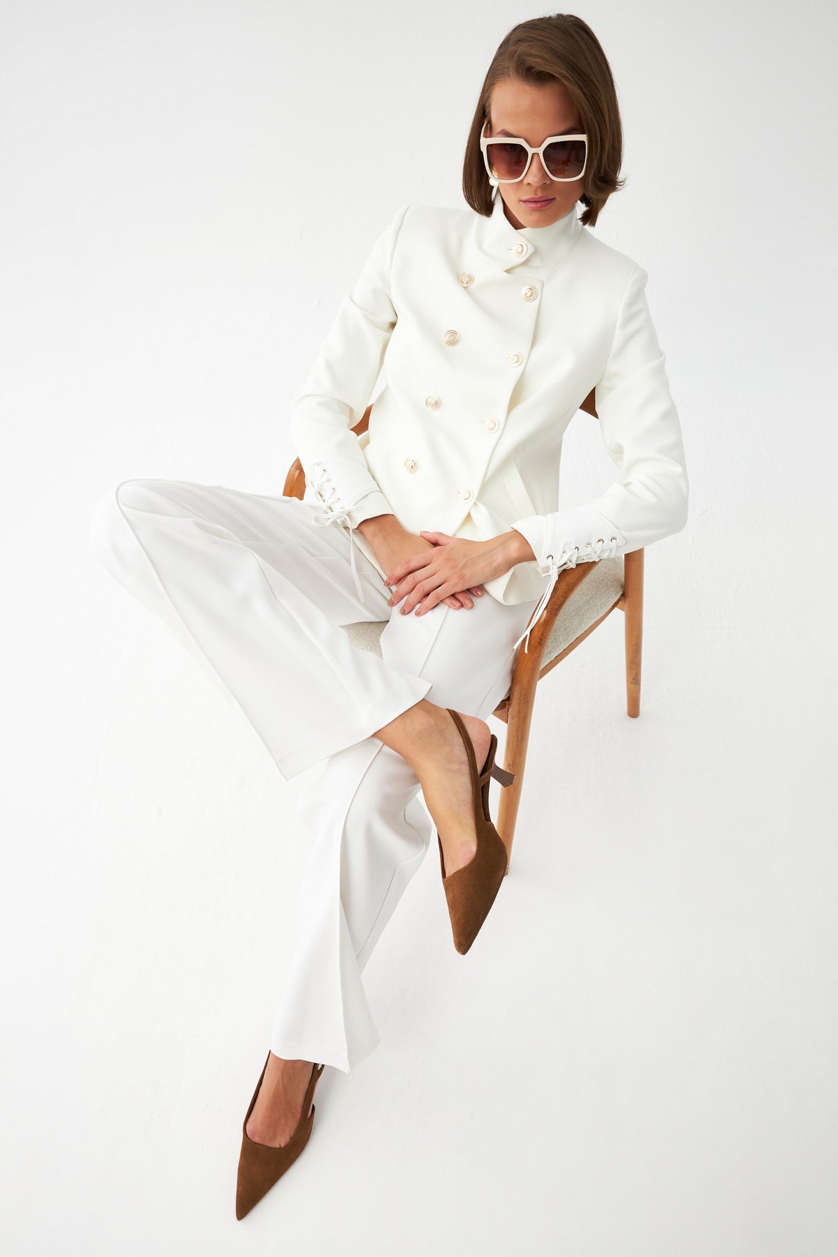 Çift Sıra Düğmeli Ceket