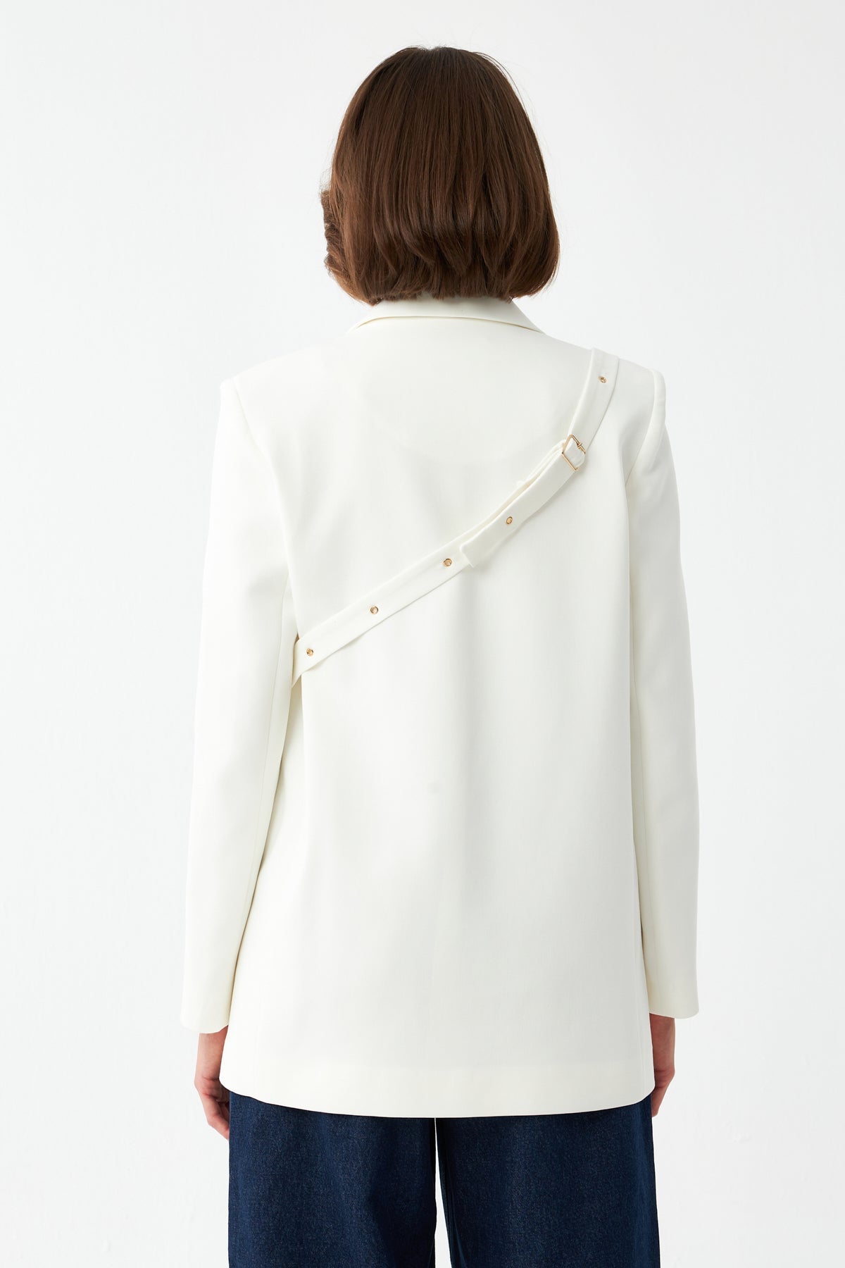 Düğme Detaylı Blazer Ceket