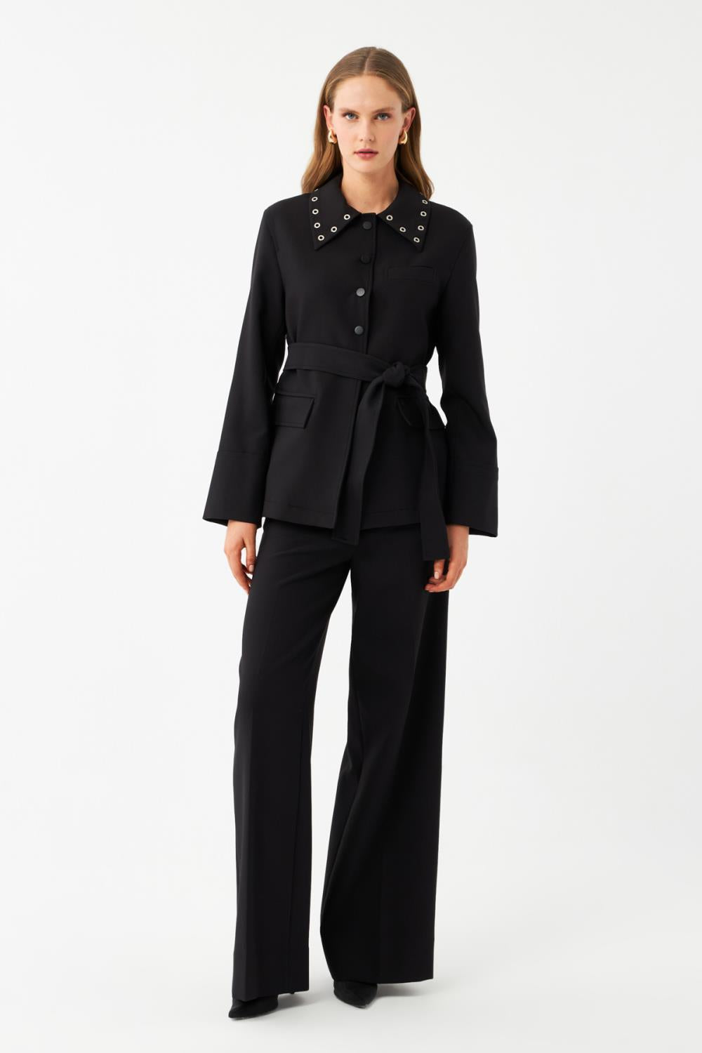 Kuşaklı Blazer Ceket