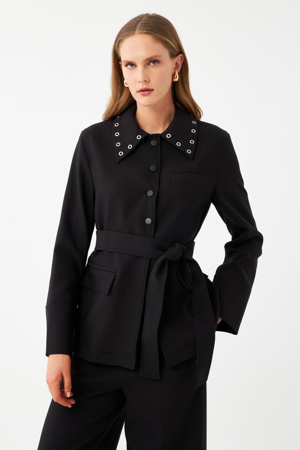 Kuşaklı Blazer Ceket