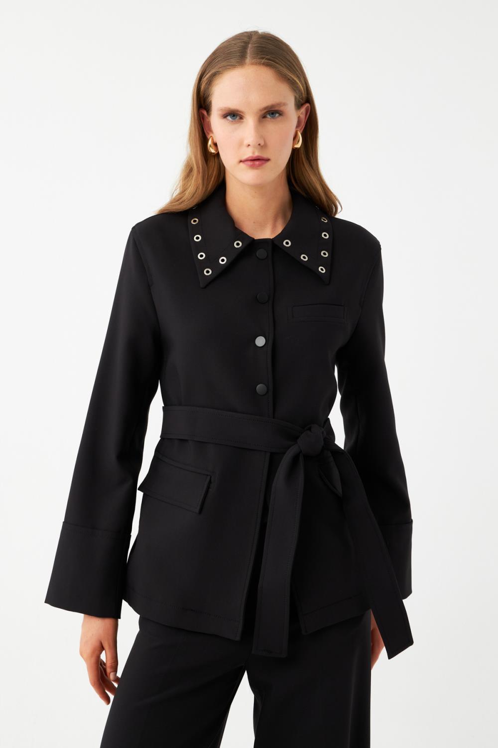 Kuşaklı Blazer Ceket