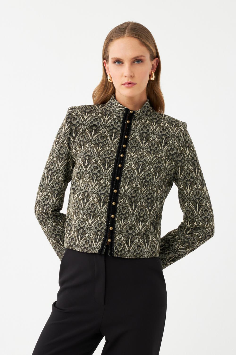 Düğmeli Blazer Ceket