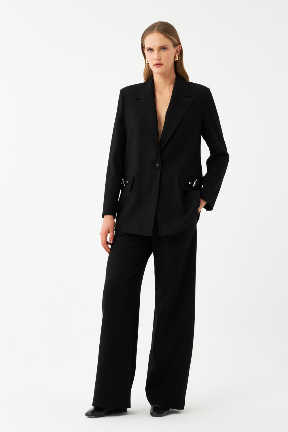 Tek Düğmeli Blazer Ceket