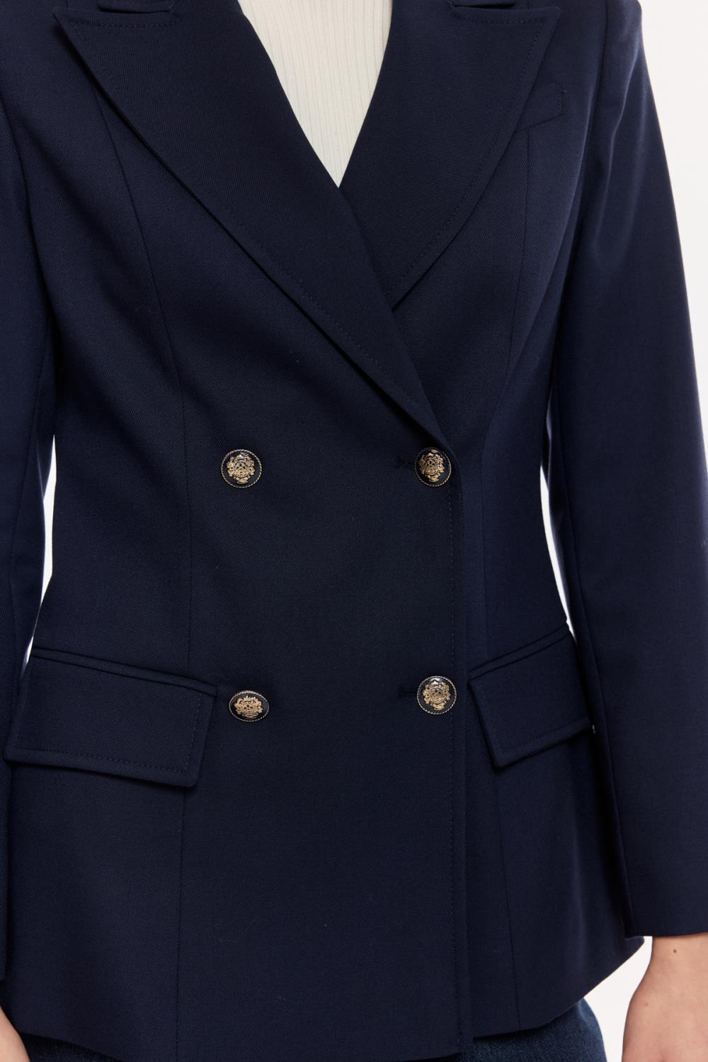 Çift Düğmeli Klasik Blazer Ceket