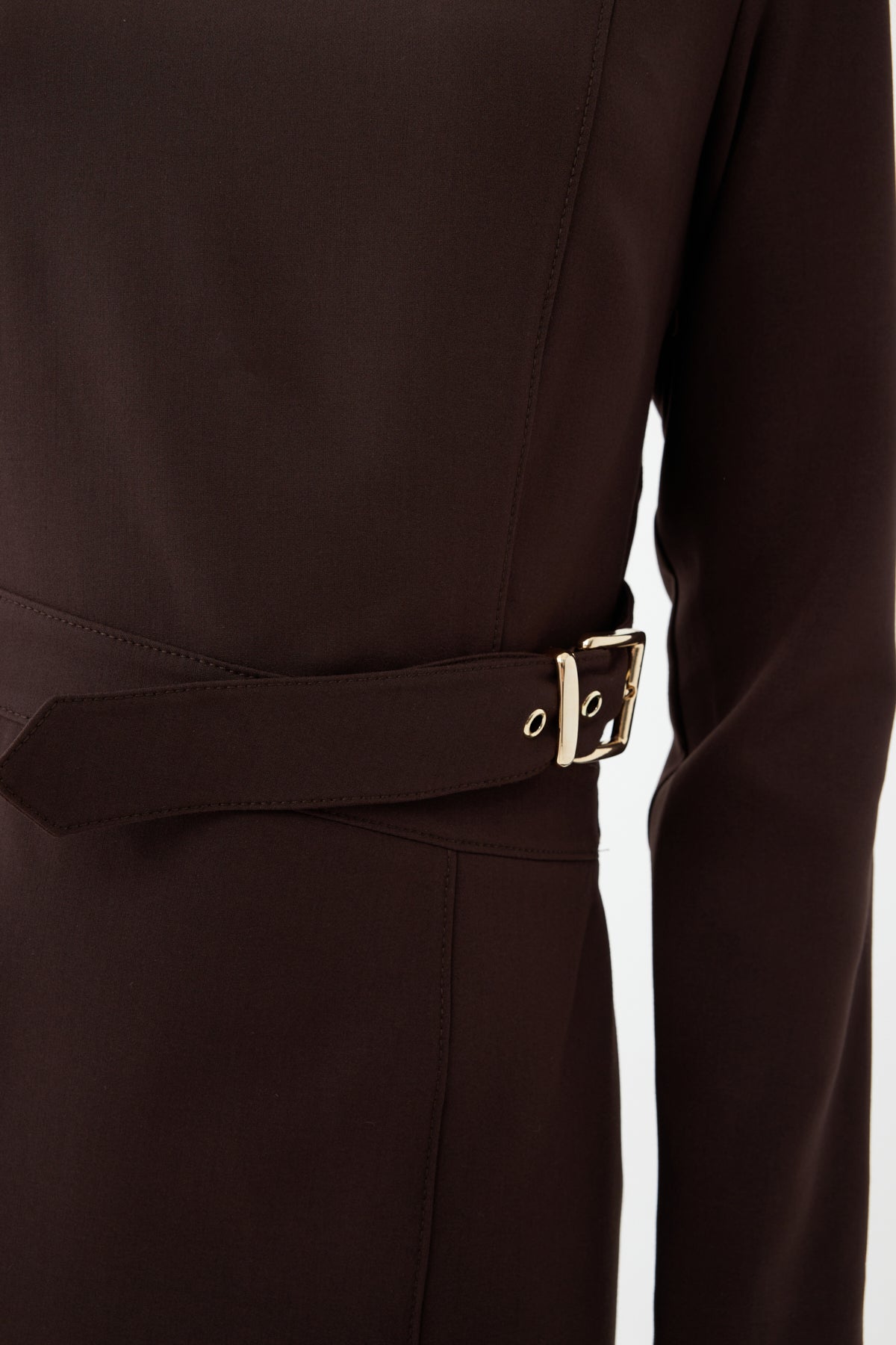 Kuşak Detaylı Maxi Elbise