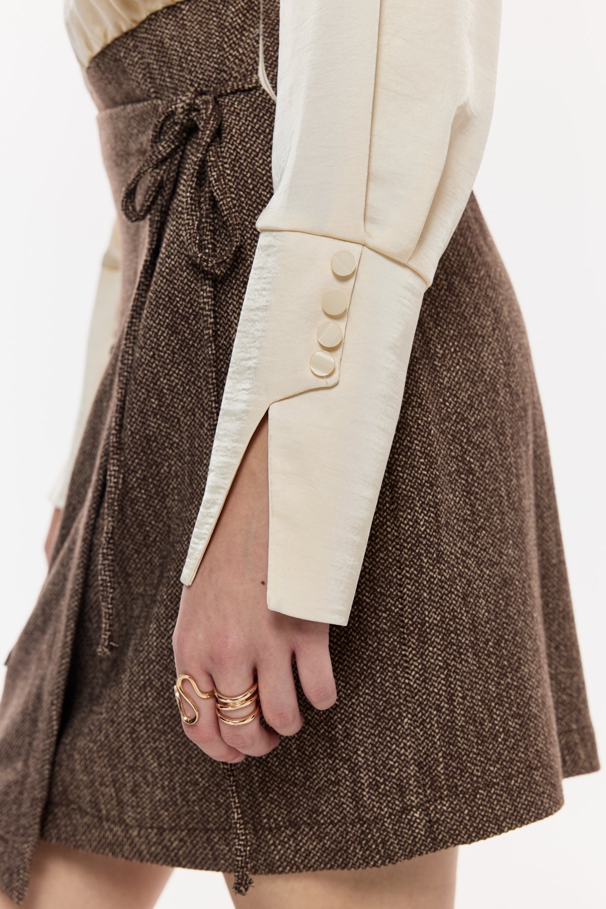 Kuşaklı Cepli Mini Elbise