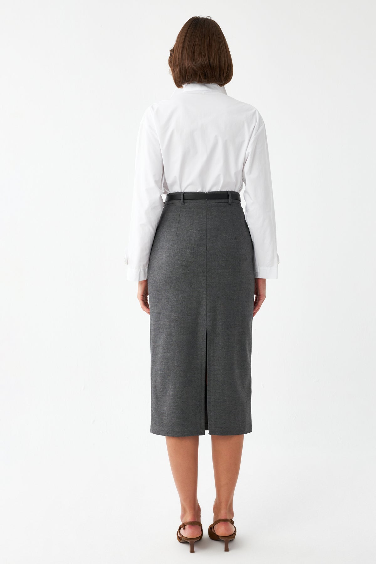 Şık Tasarım Midi Etek