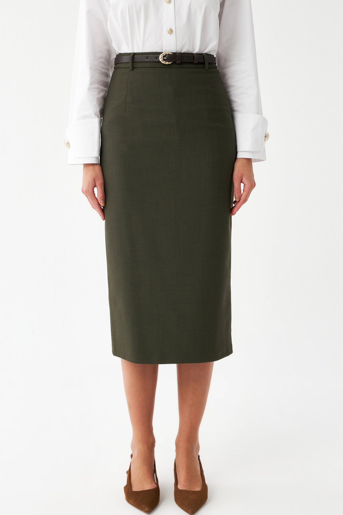 Şık Tasarım Midi Etek