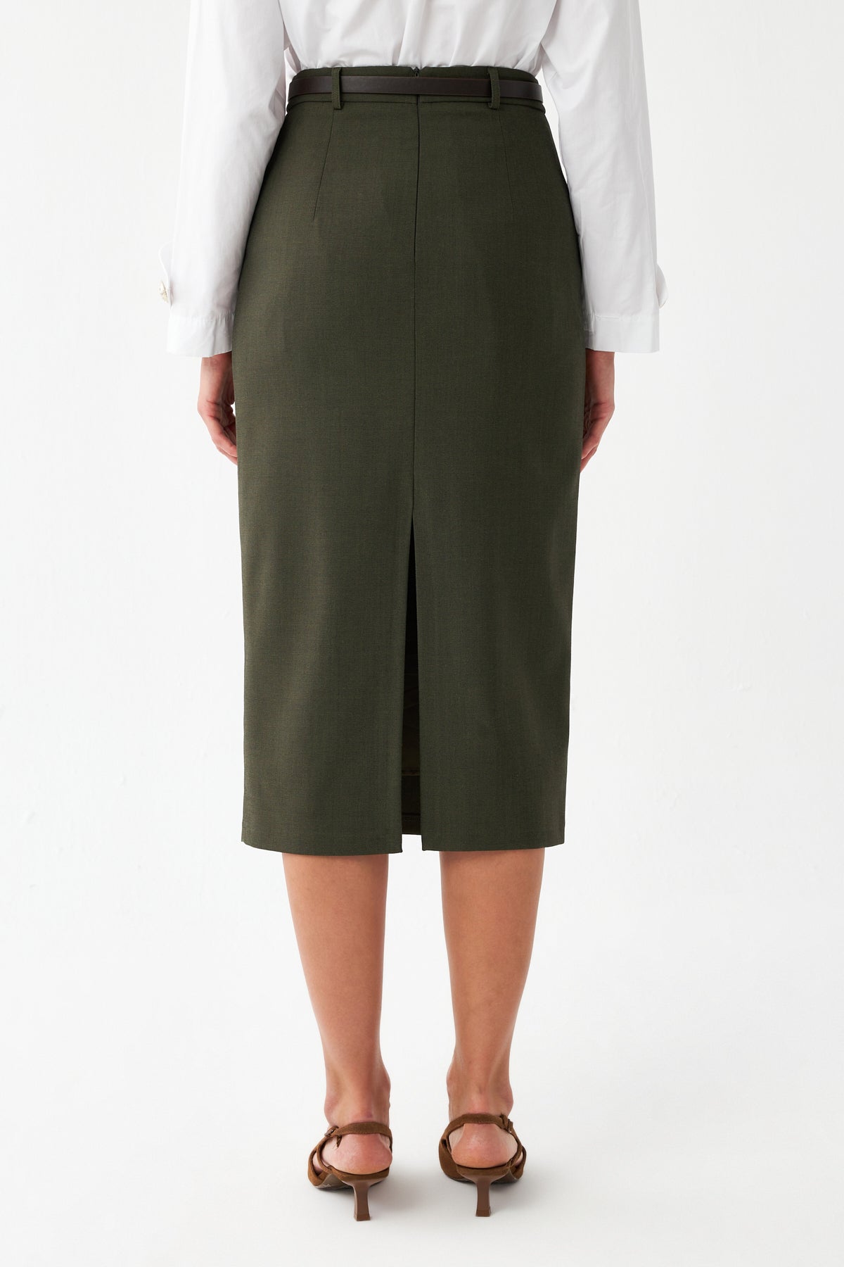 Şık Tasarım Midi Etek