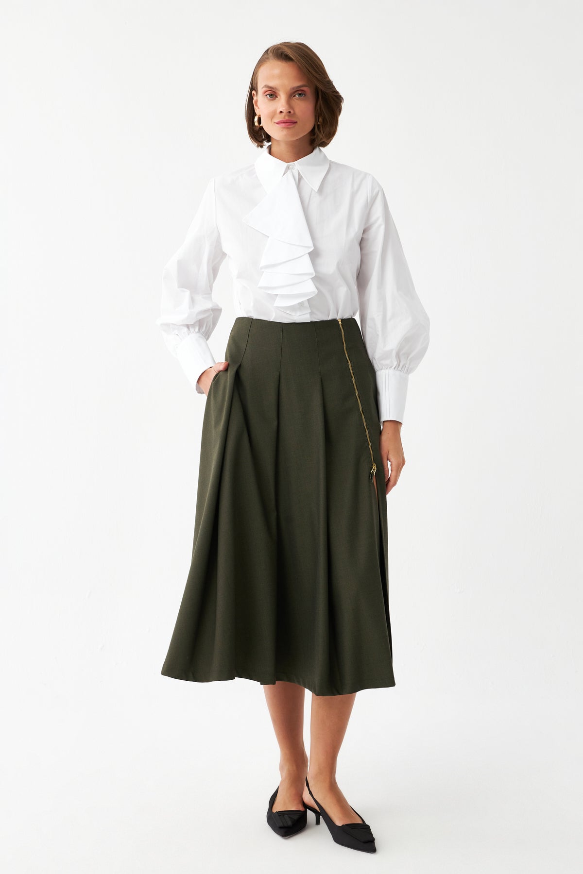 Normal Bel Geniş Kesim Etek