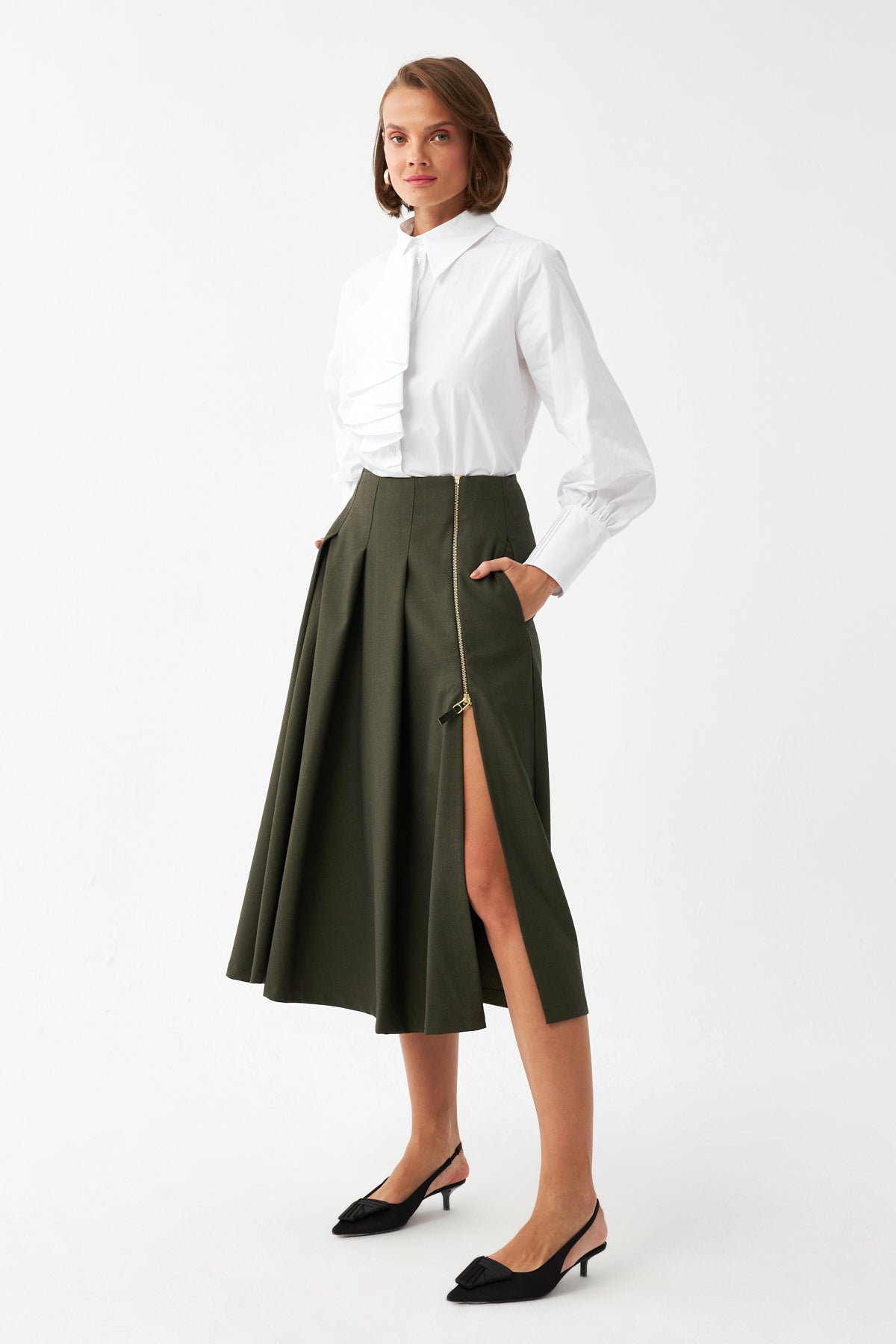 Normal Bel Geniş Kesim Etek