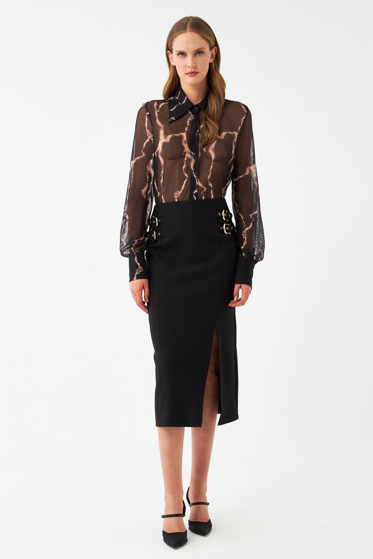 Yırtmaçlı Kalem Etek