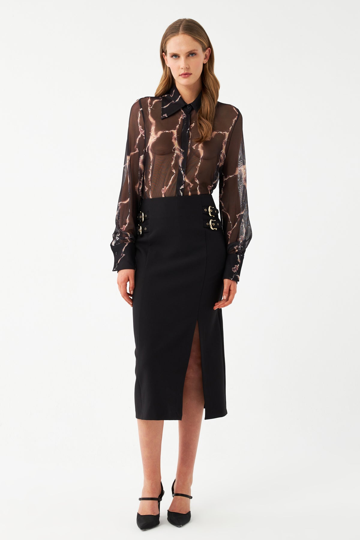 Yırtmaçlı Kalem Etek