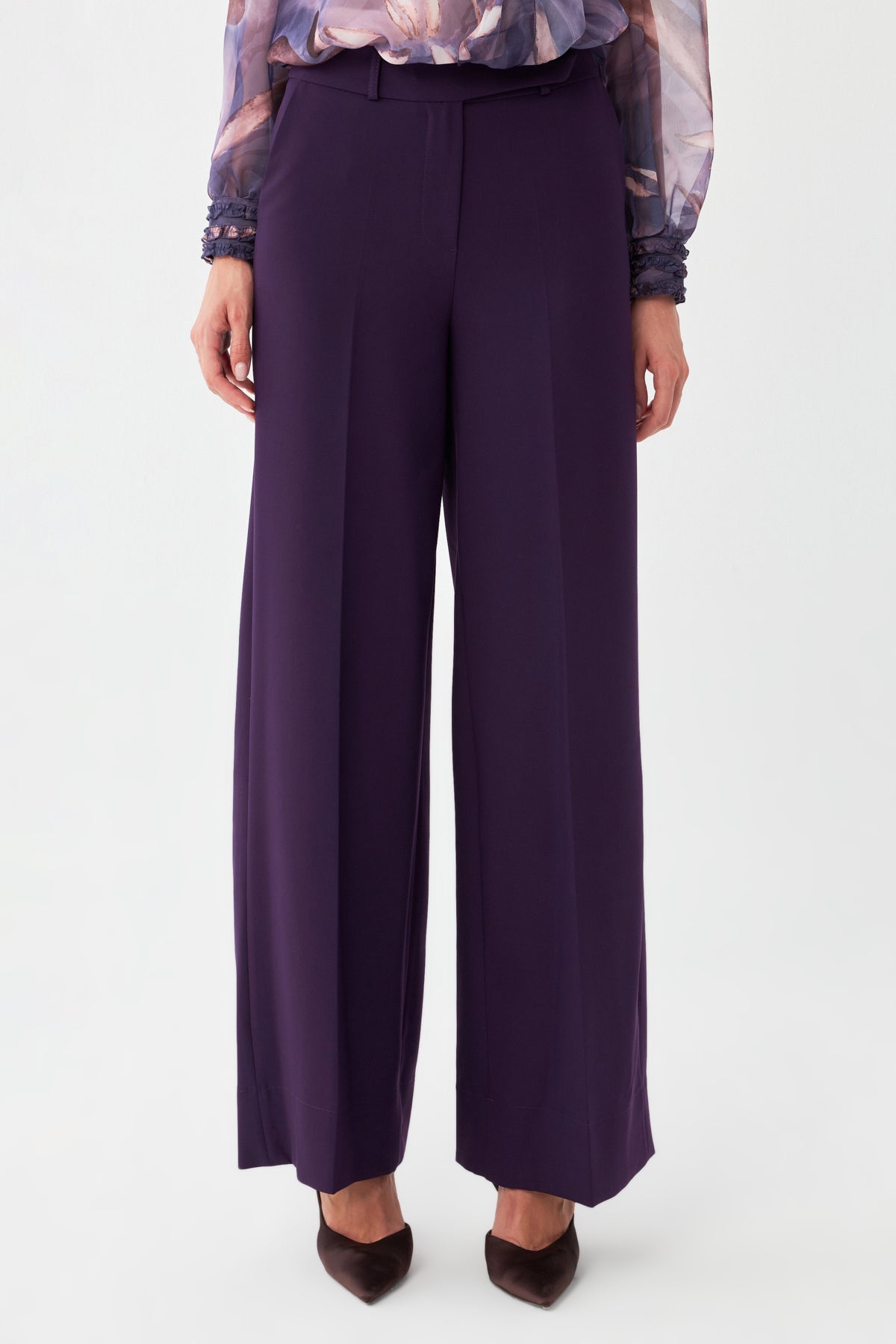 Yüksek Bel Geniş Paça Pantolon