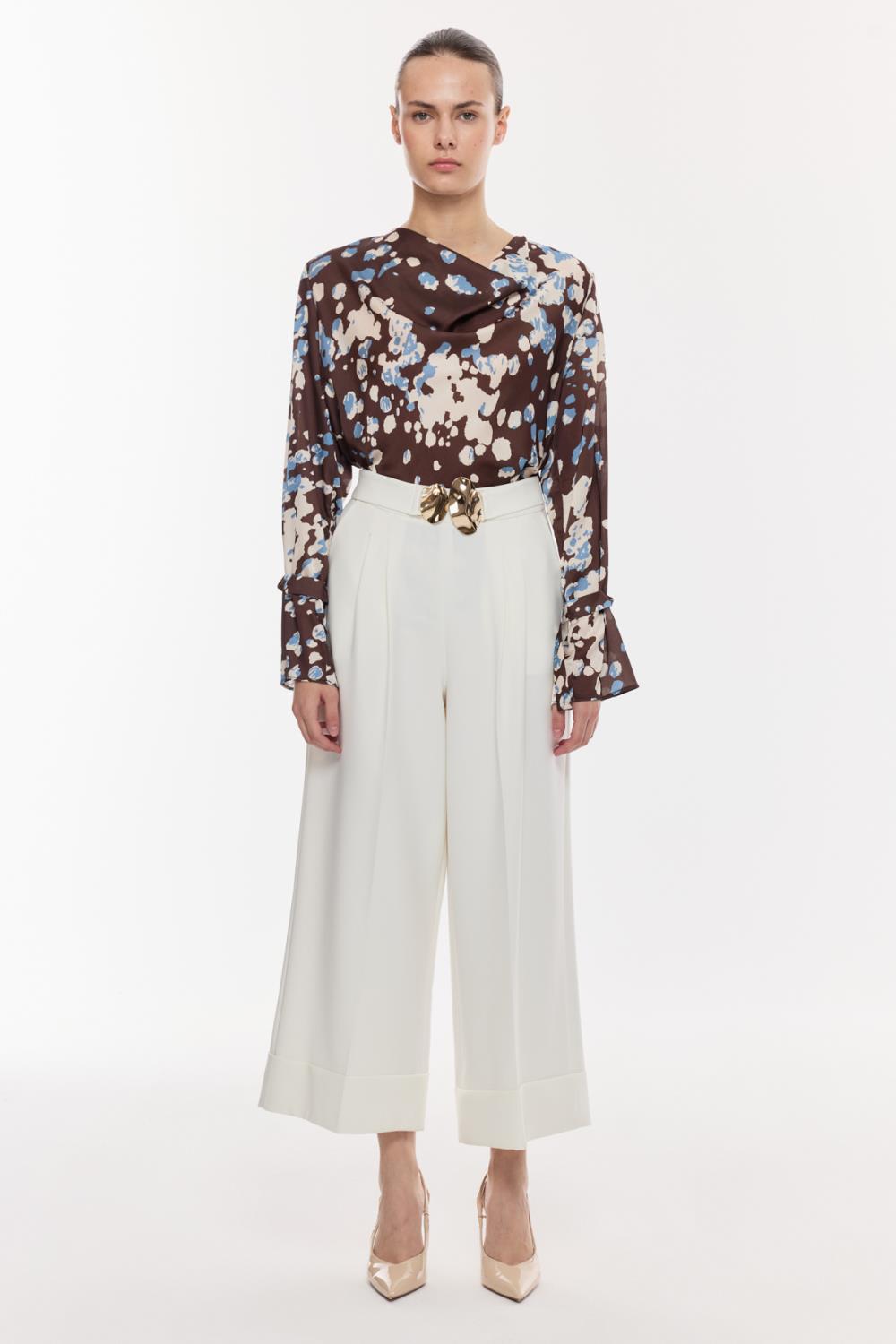 Tokalı Kısa Paça Pantolon