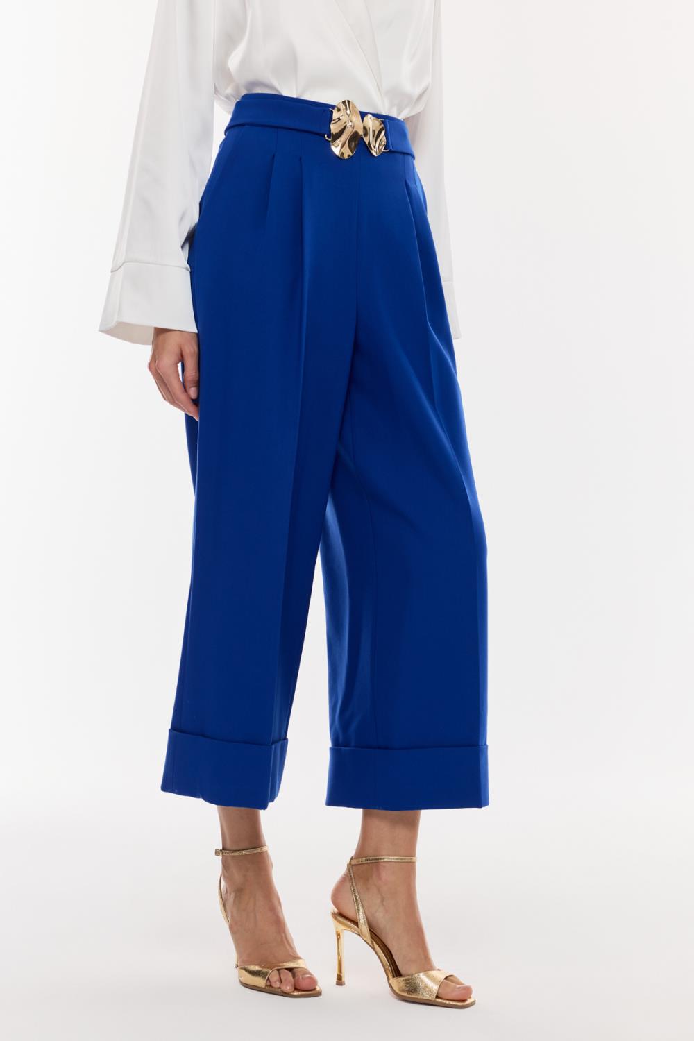 Tokalı Kısa Paça Pantolon