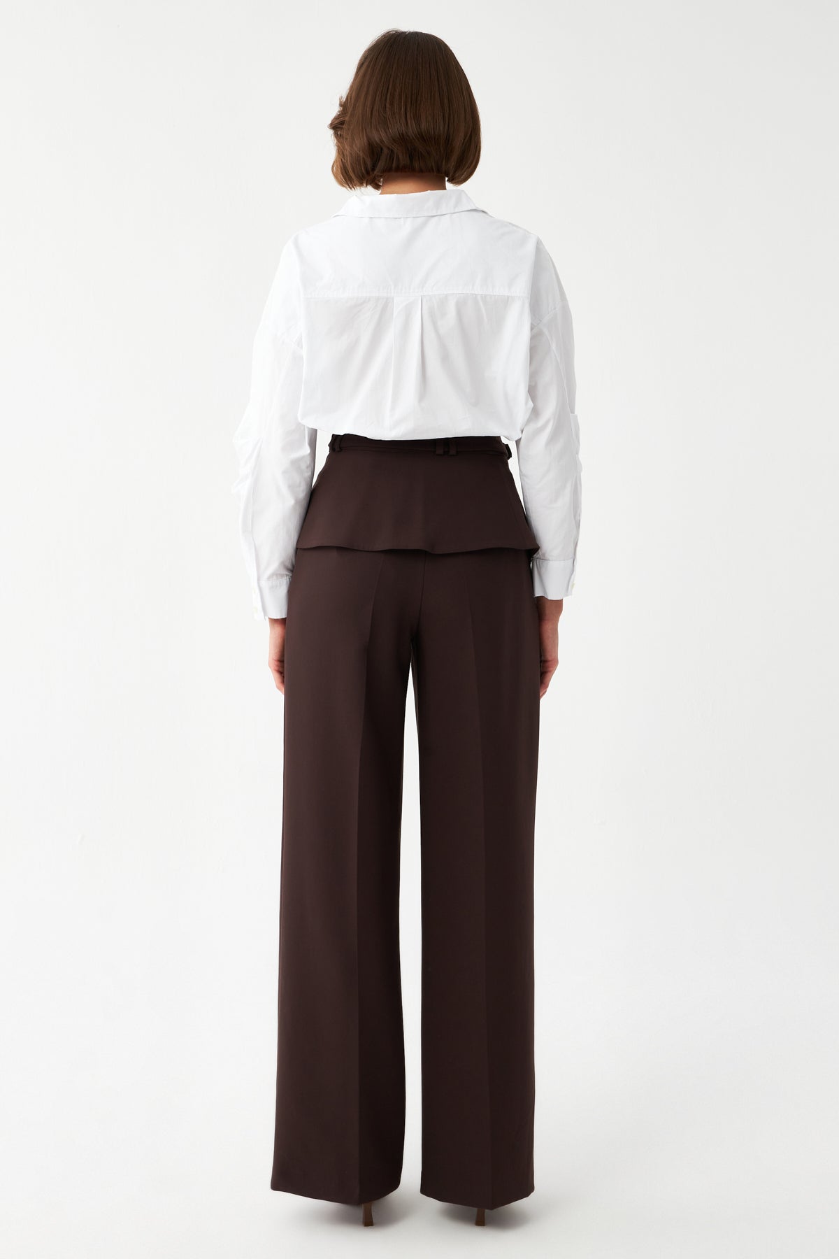 Kuşak Detaylı Palazzo Pantolon