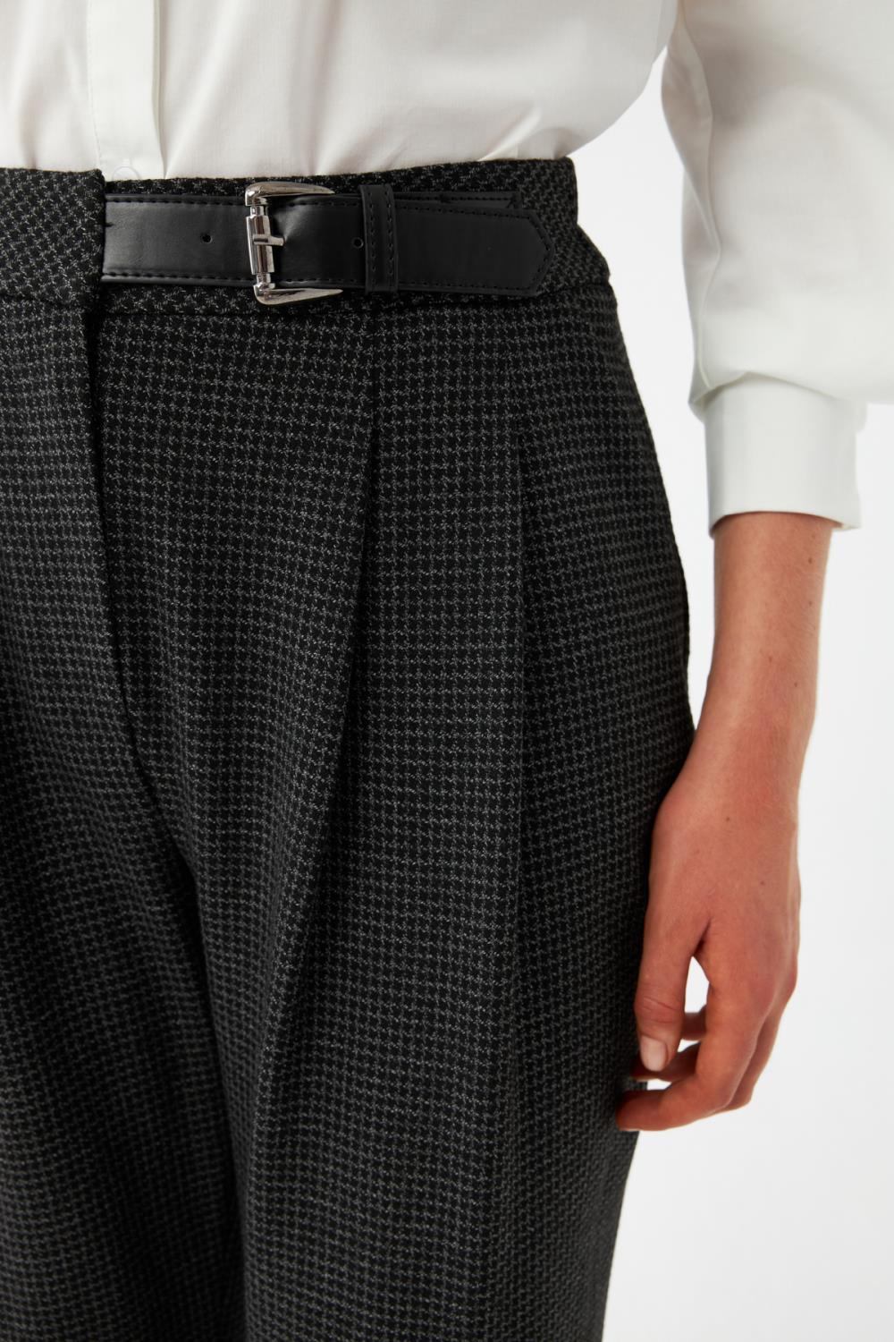 Desenli Dar Paça Pantolon