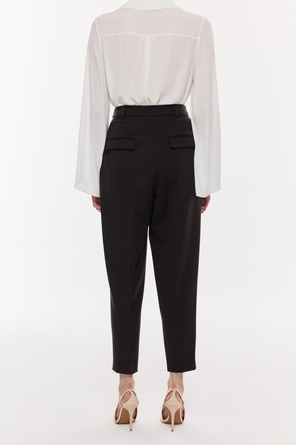 Yüksek Bel Şık Kumaş Pantolon