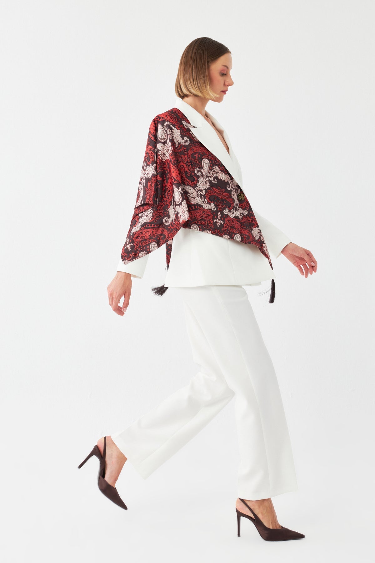 Desen Detaylı Pantolon Ceket