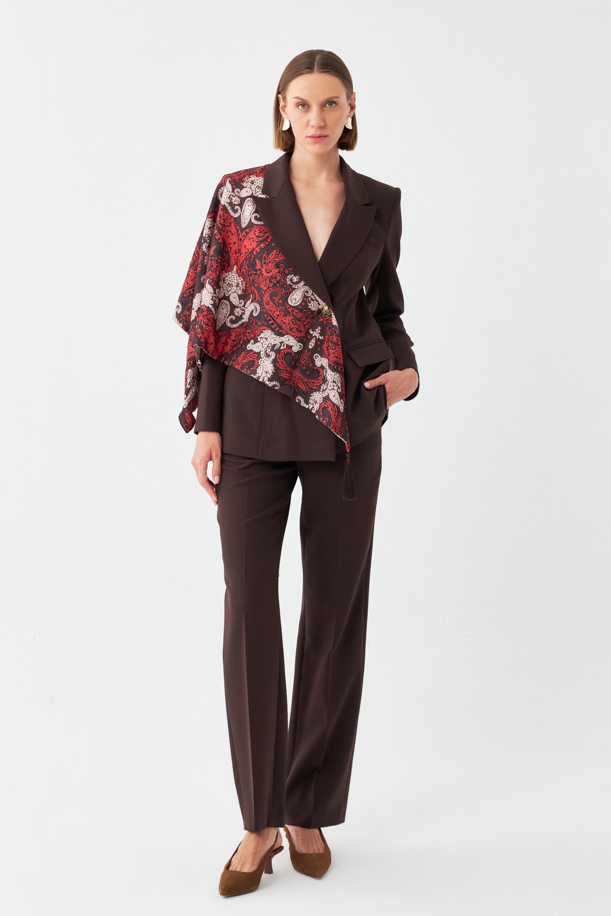 Desen Detaylı Pantolon Takım