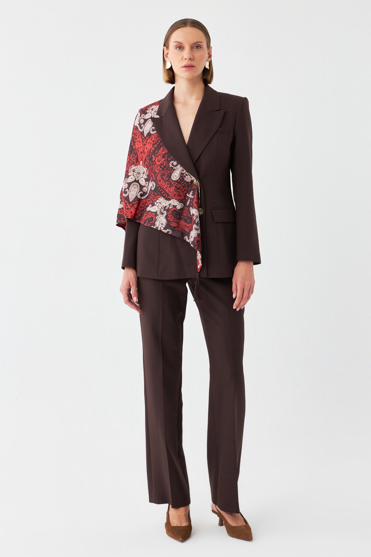 Desen Detaylı Pantolon Takım