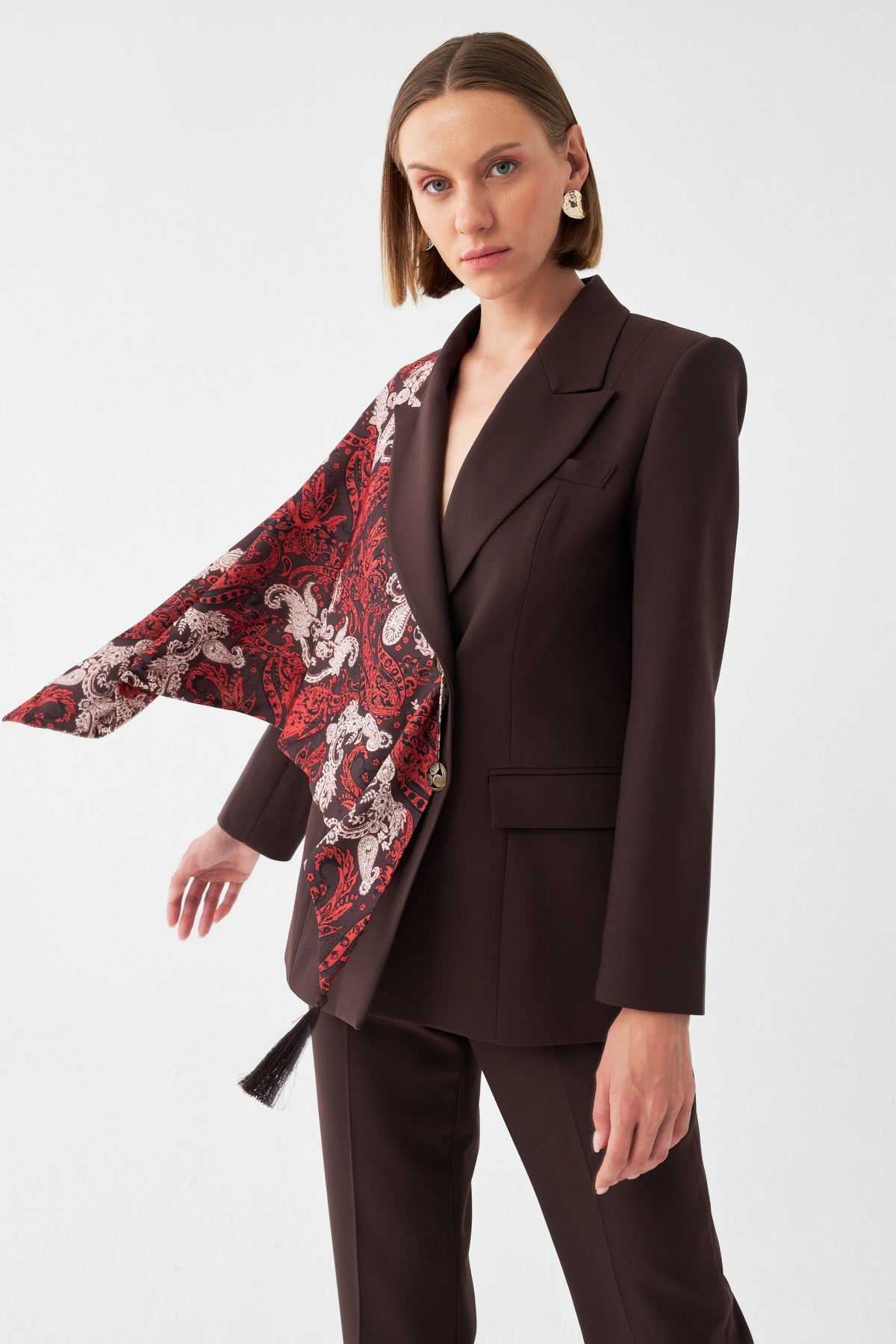 Desen Detaylı Pantolon Takım