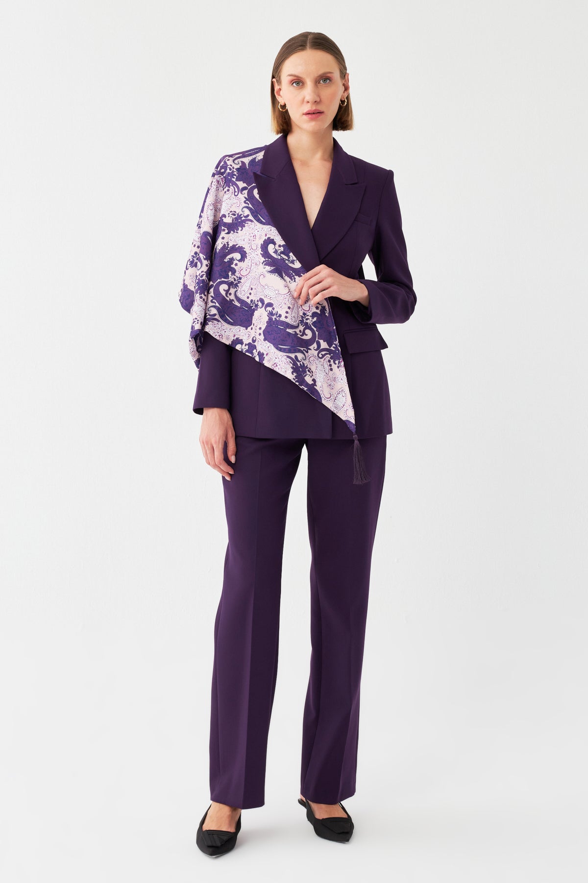 Desen Detaylı Pantolon Takım