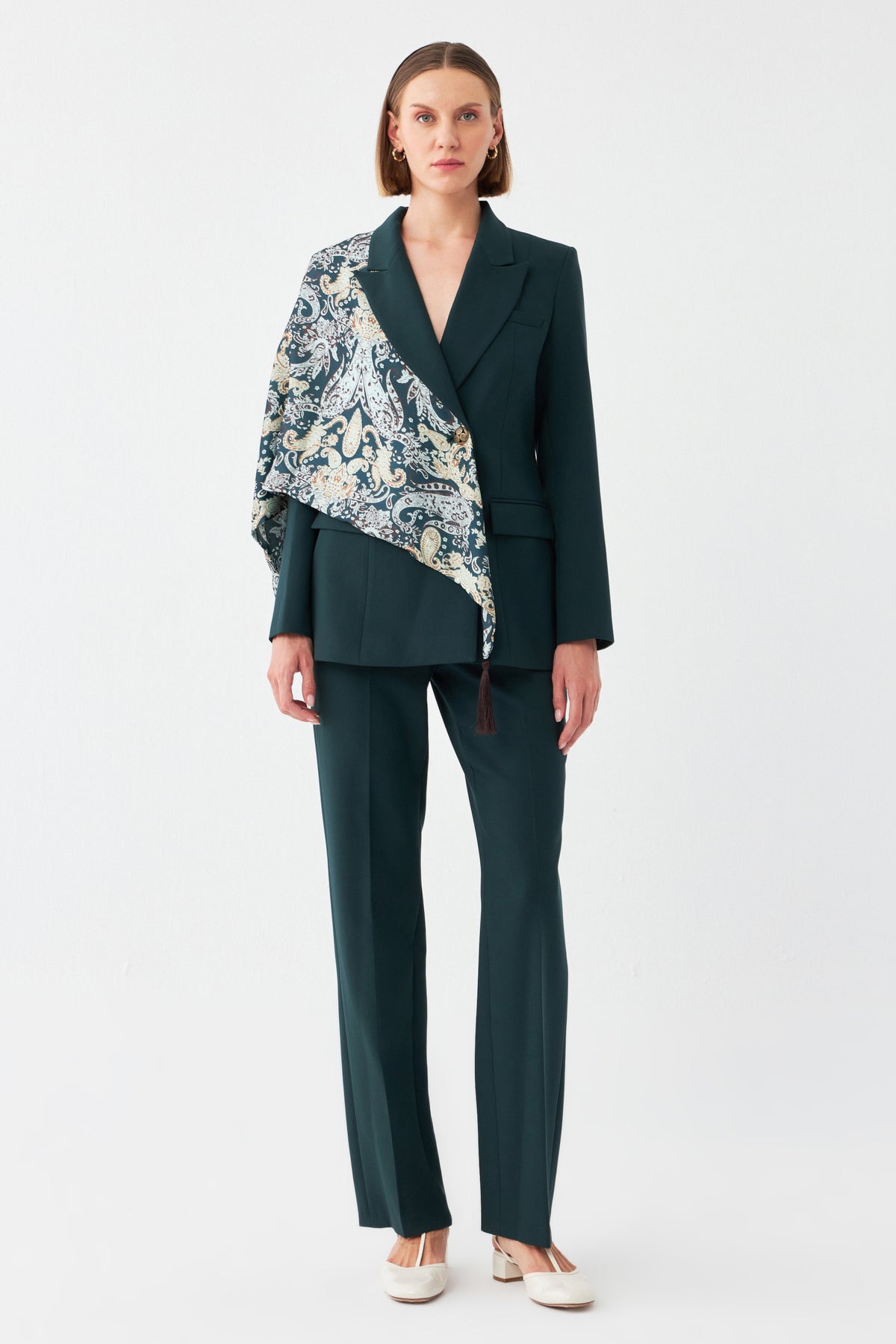 Desen Detaylı Pantolon Takım