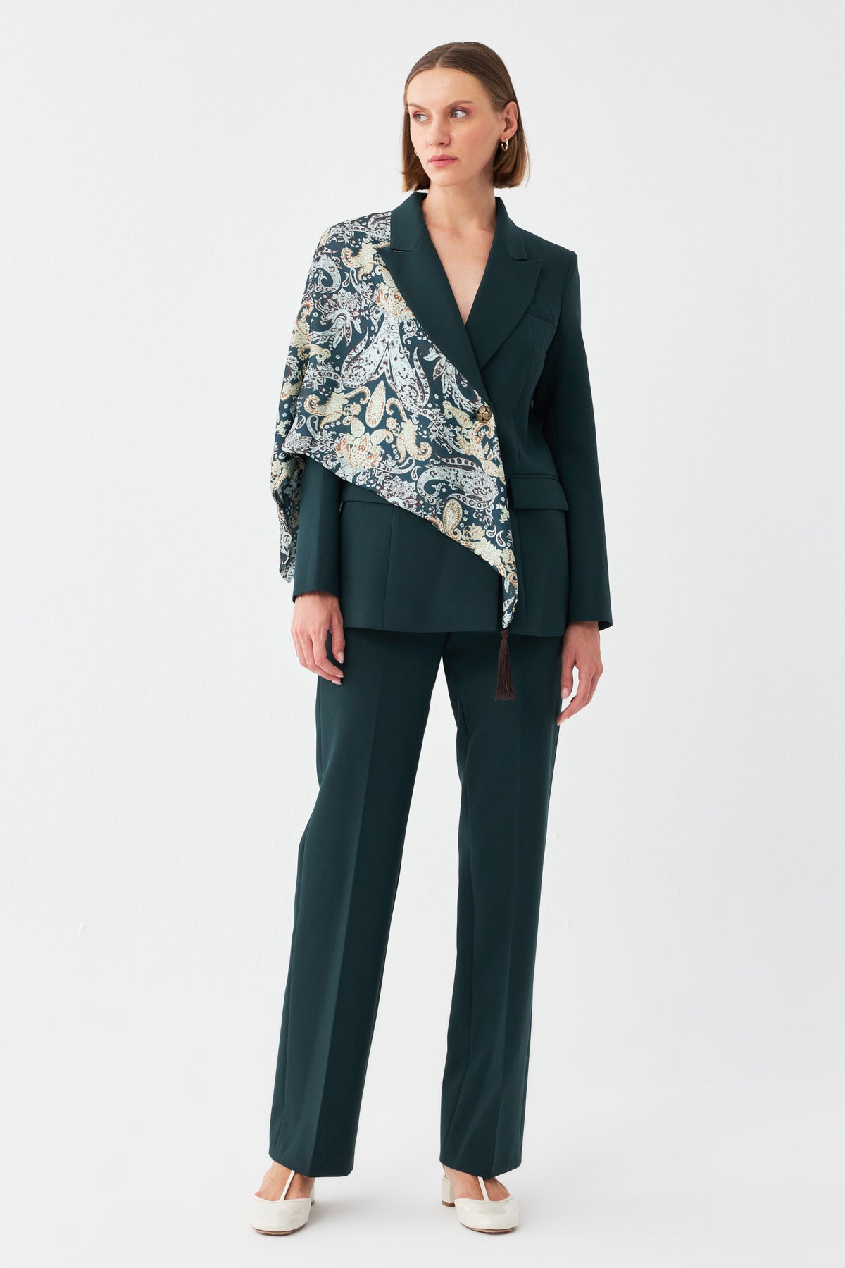 Desen Detaylı Pantolon Takım