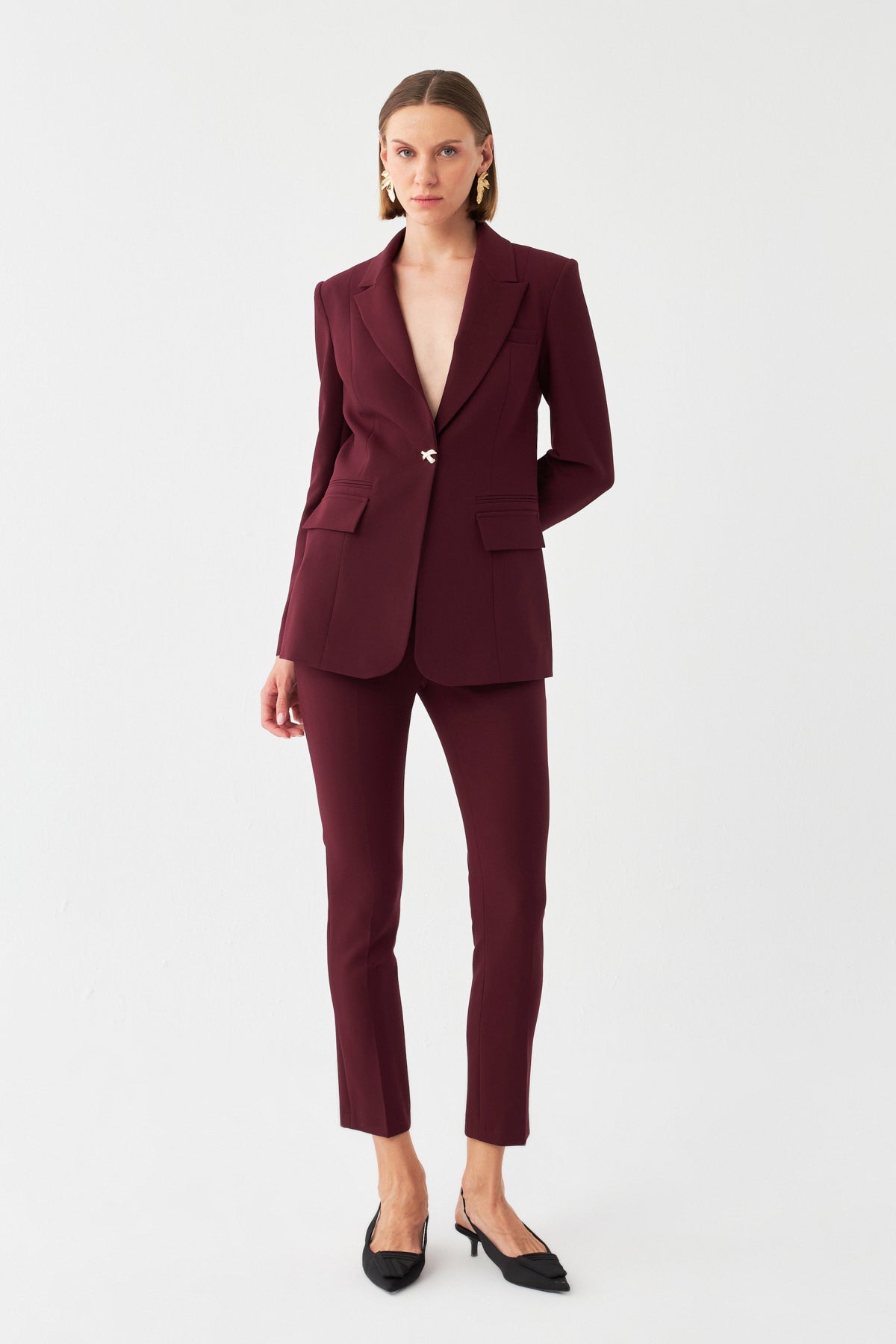 Tek Düğmeli Blazer Takım