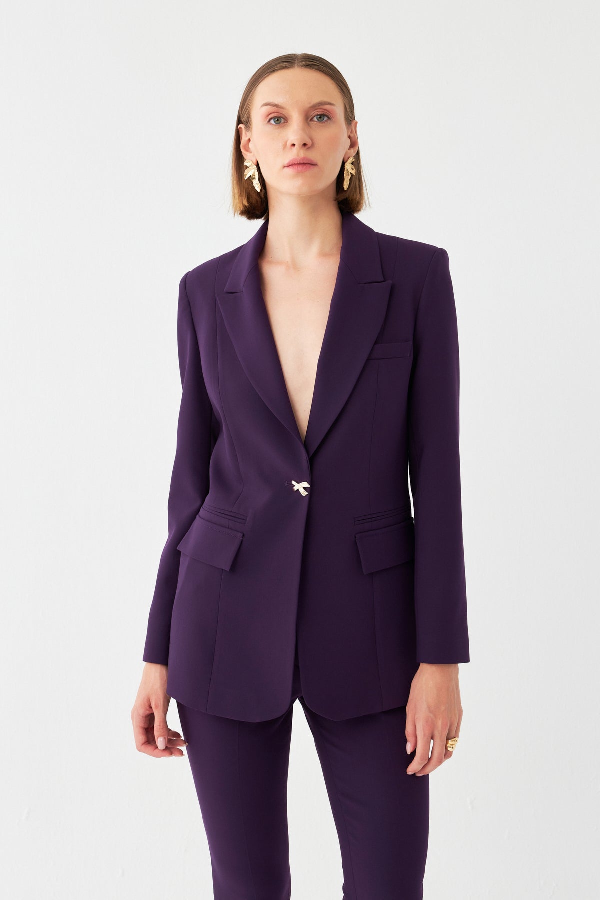 Tek Düğmeli Blazer Takım