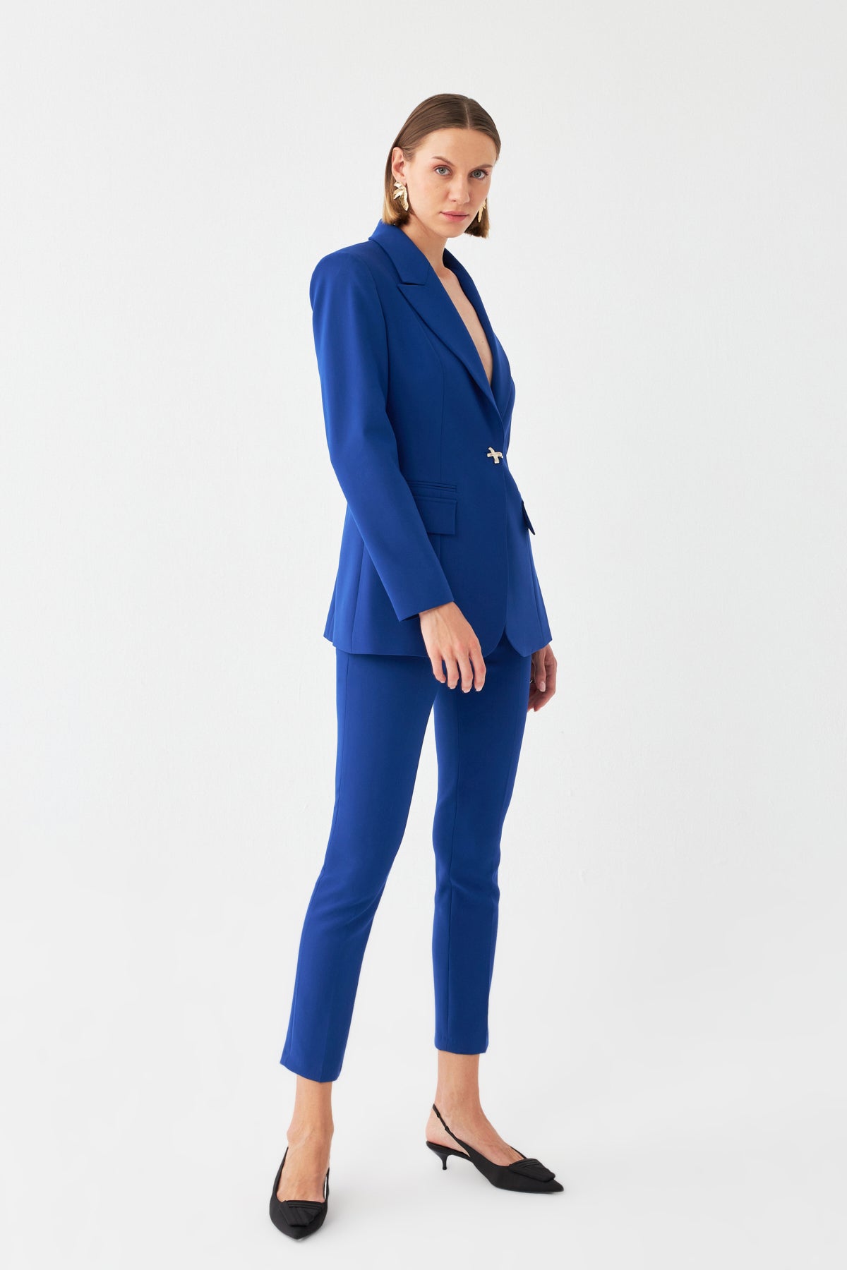 Tek Düğmeli Blazer Takım