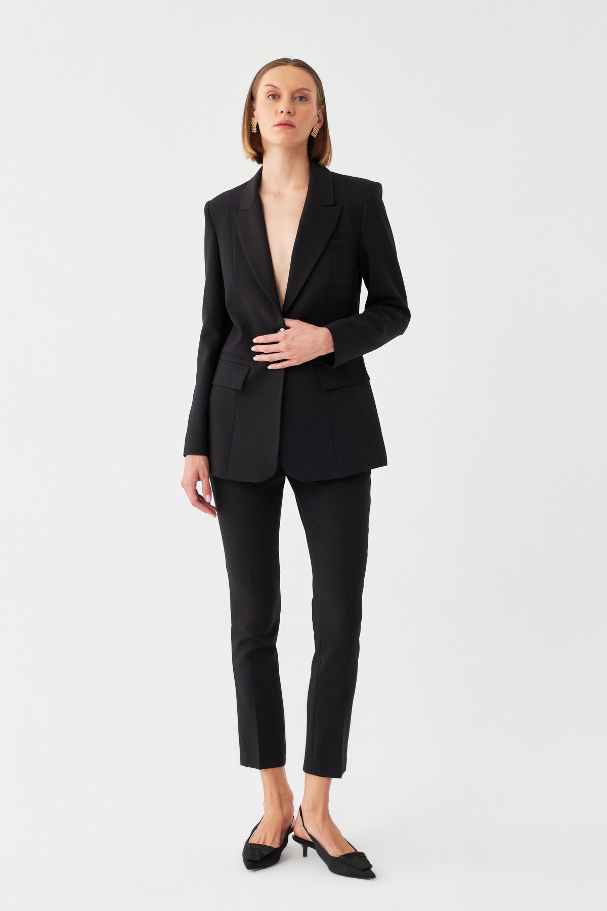 Tek Düğmeli Blazer Takım