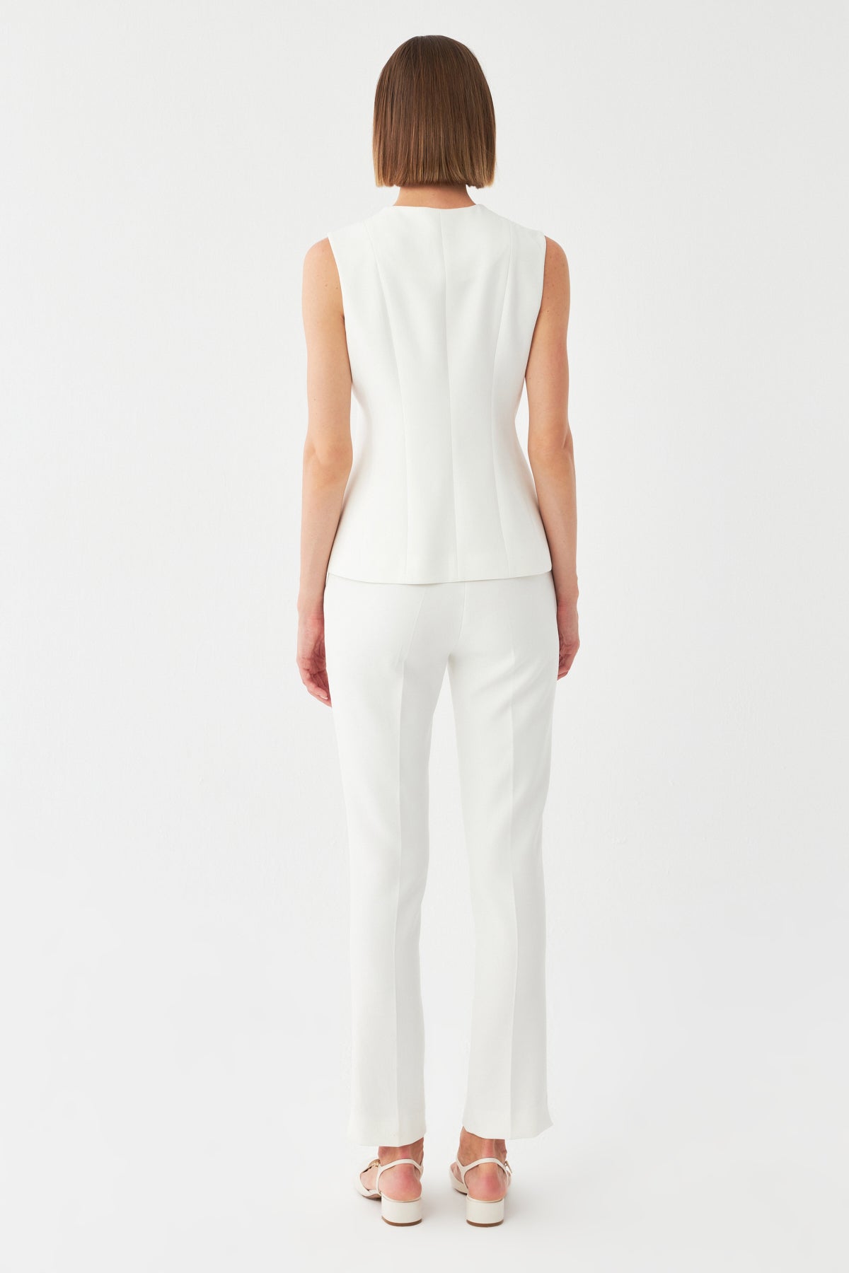 Düğmeli-Kemerli Blazer Takım