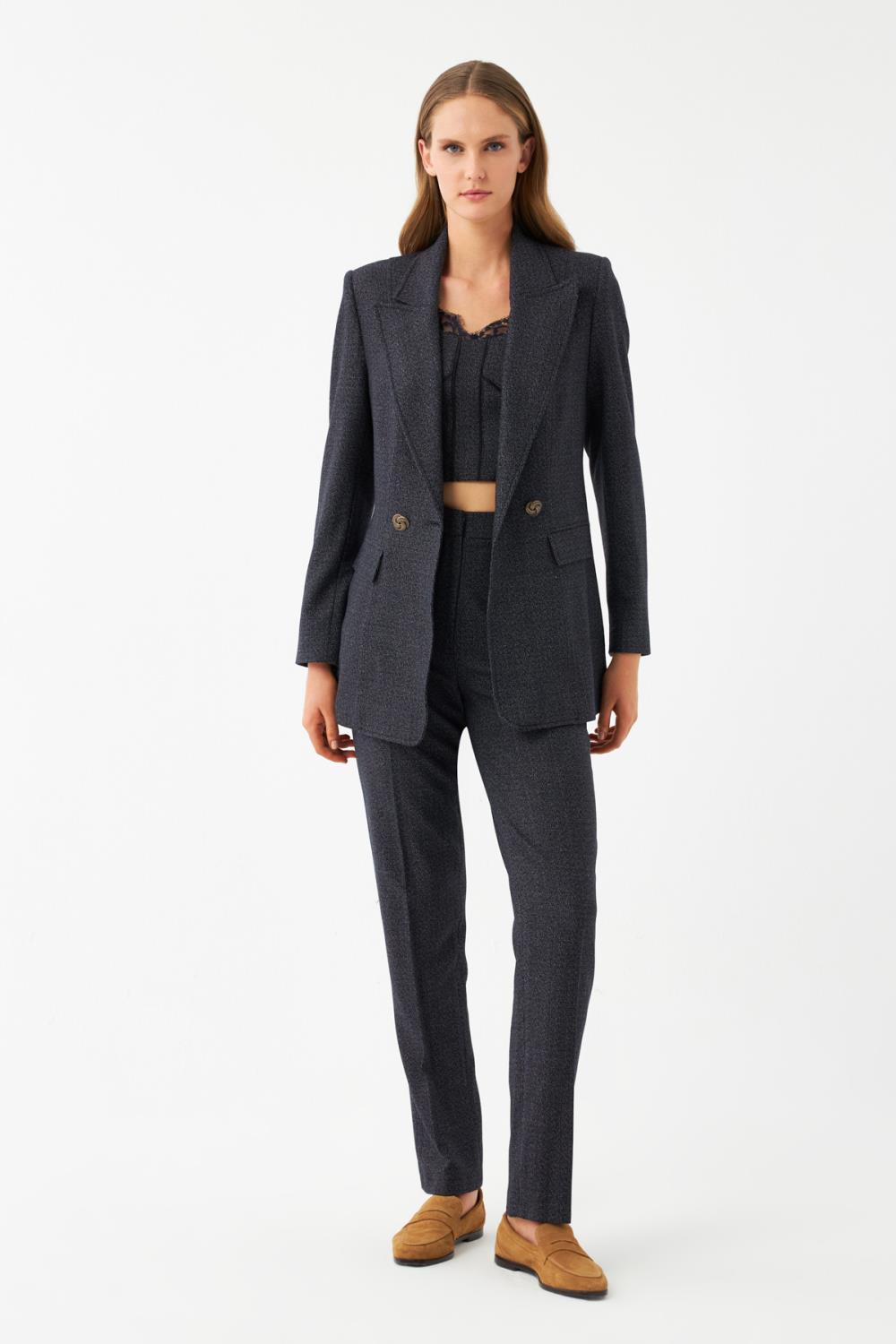 Düz Kesim Blazer Ceket