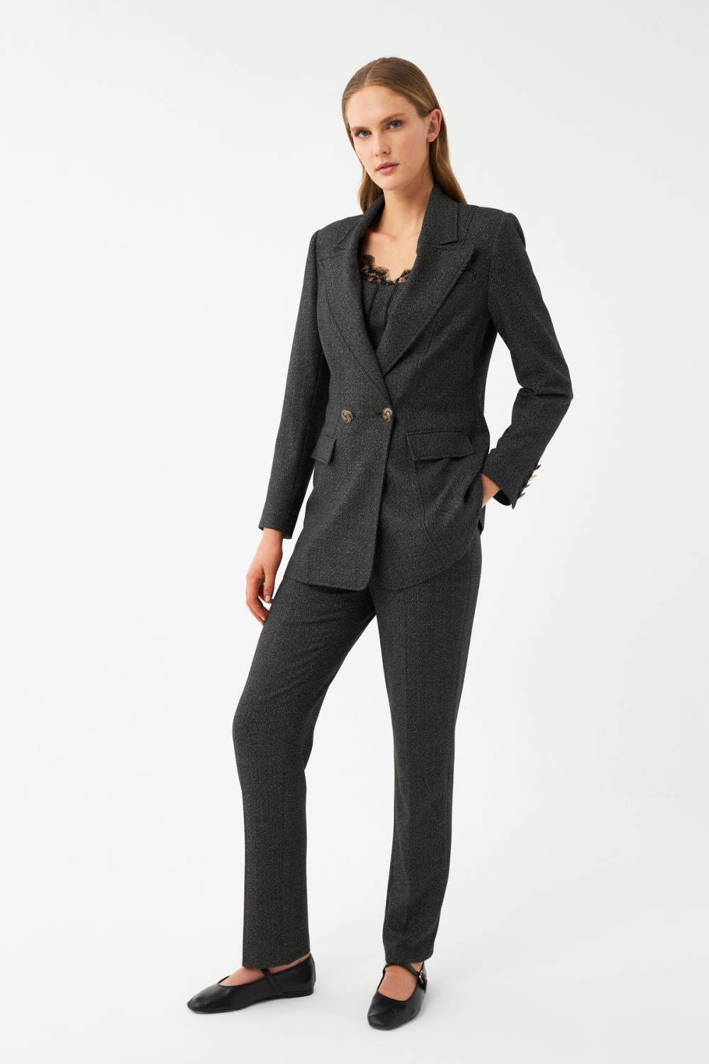 Düz Kesim Blazer Ceket