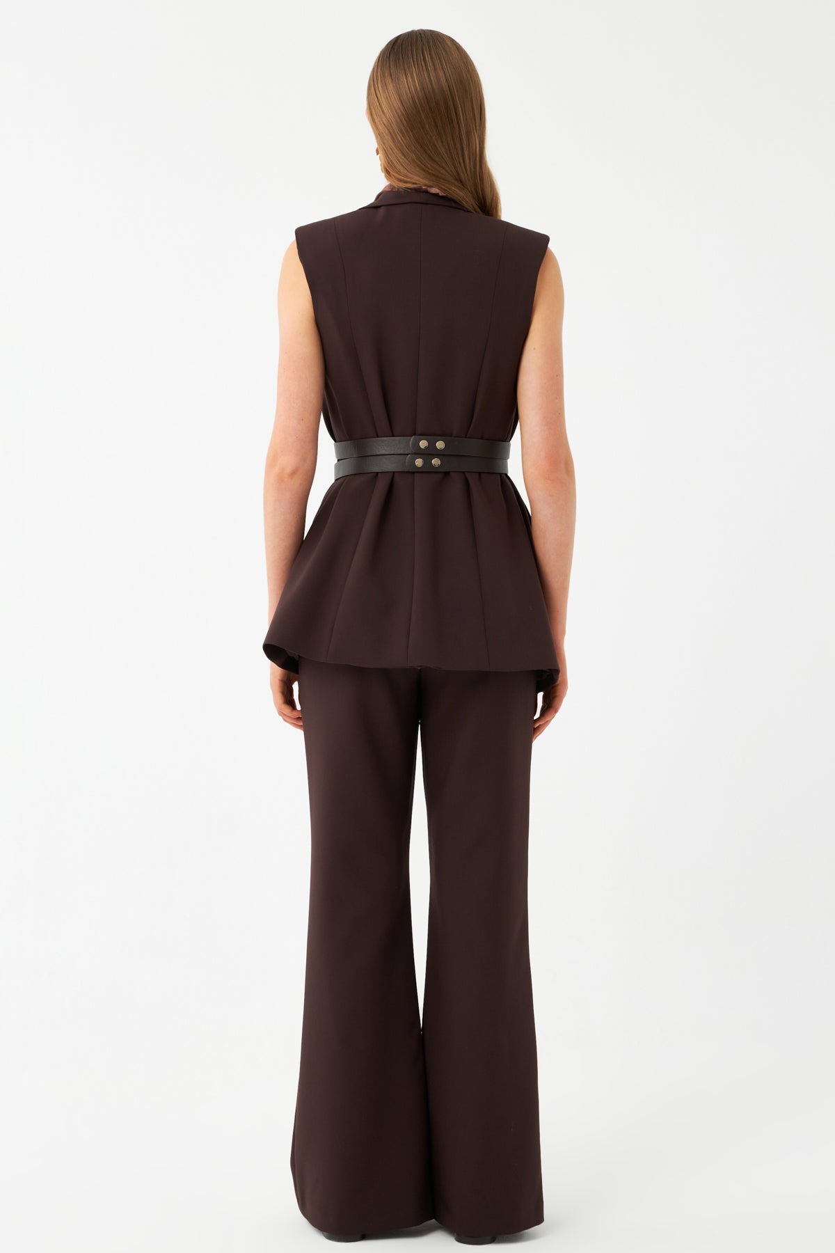 Yelek-Bol Paça Pantolon Takım