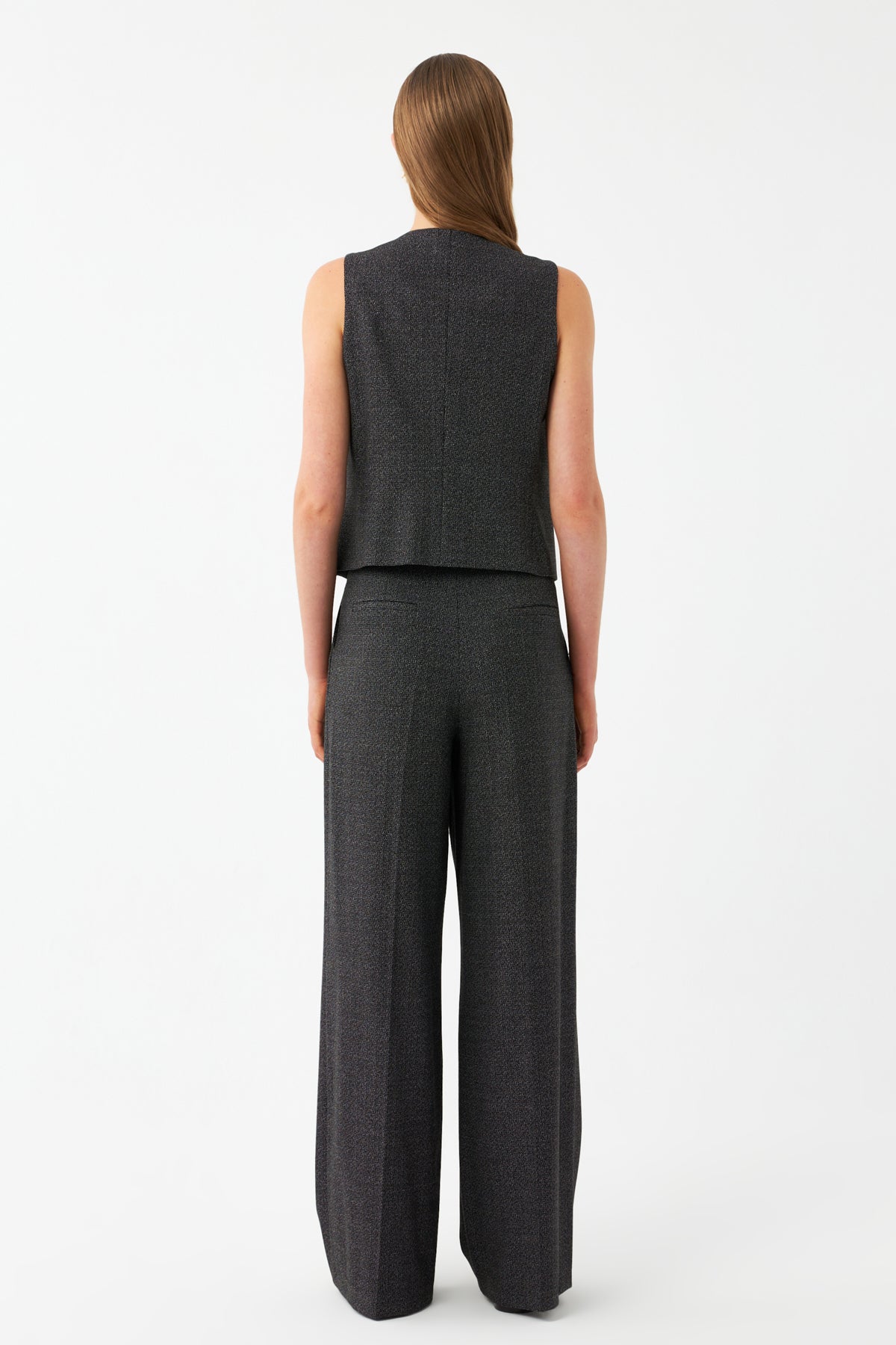 Yelek-Bol Paça Pantolon Takım