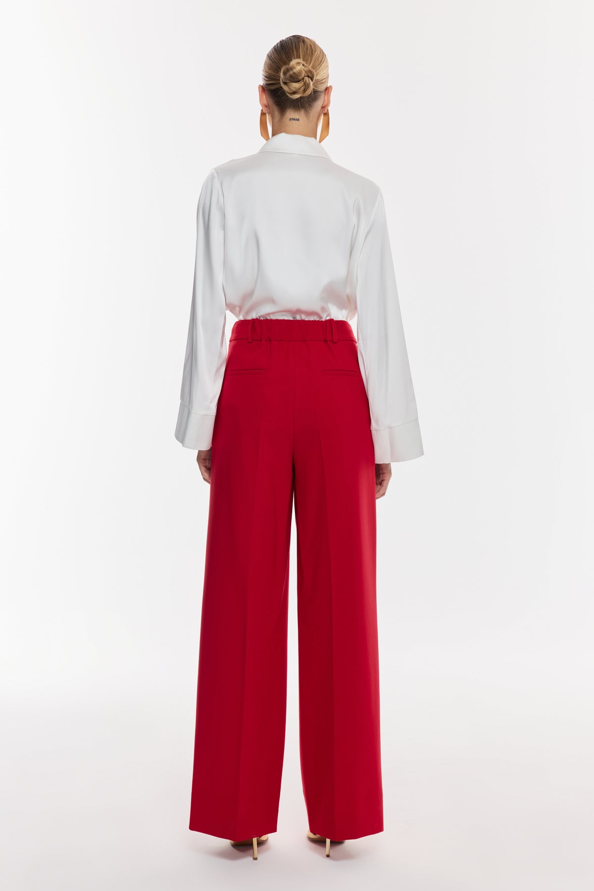 Yüksek Bel Geniş Paça Pantolon