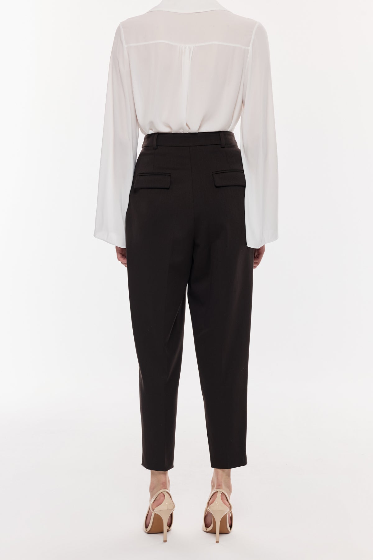 Yüksek Bel Şık Kumaş Pantolon