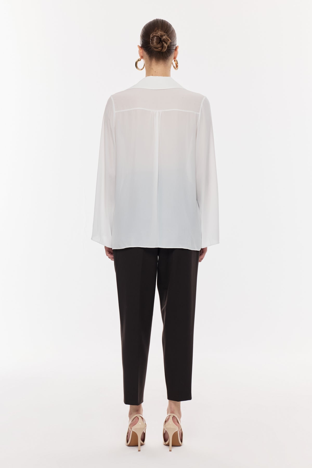 Zincir Detaylı Şifon Bluz