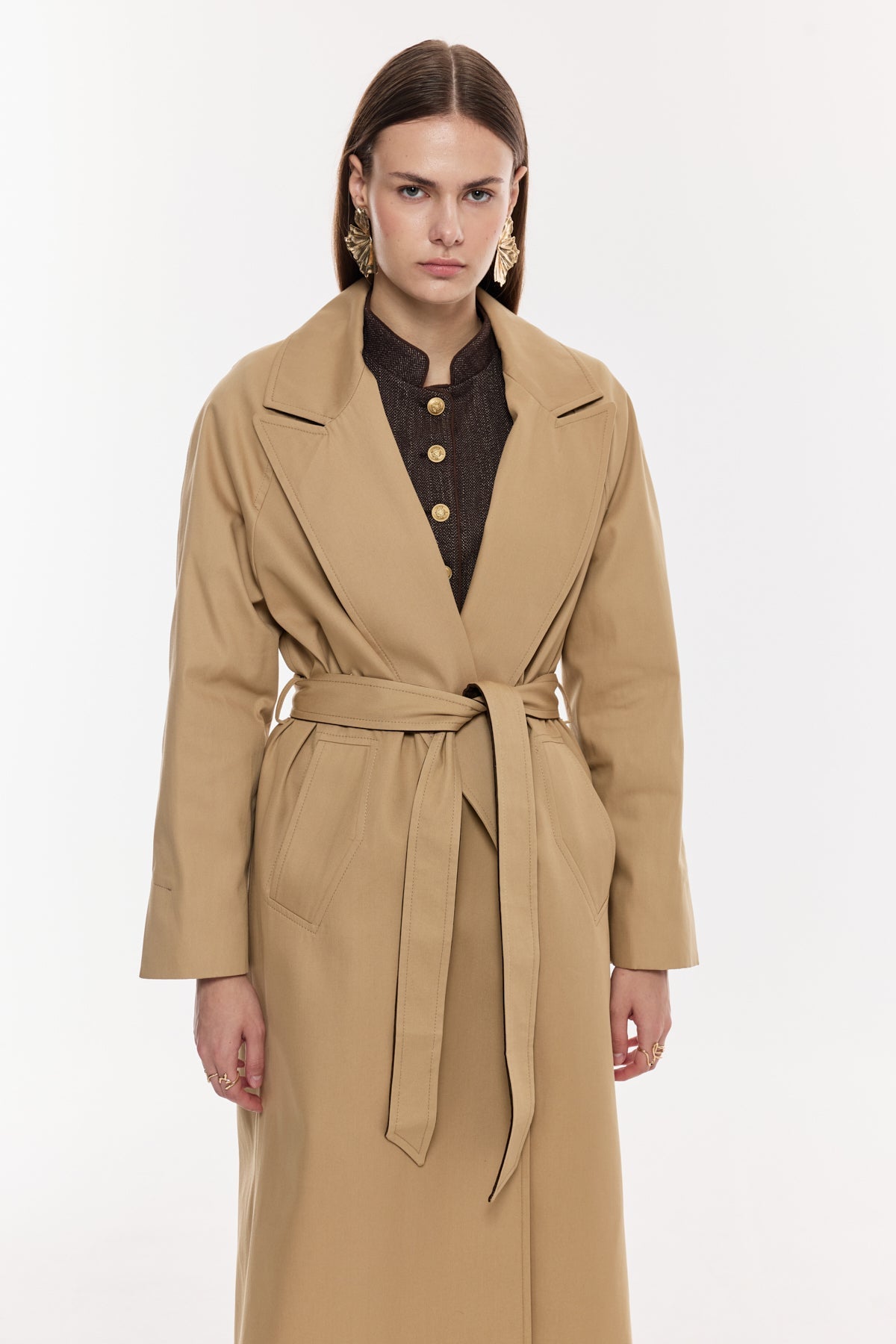 Klasik Kuşaklı Trençkot